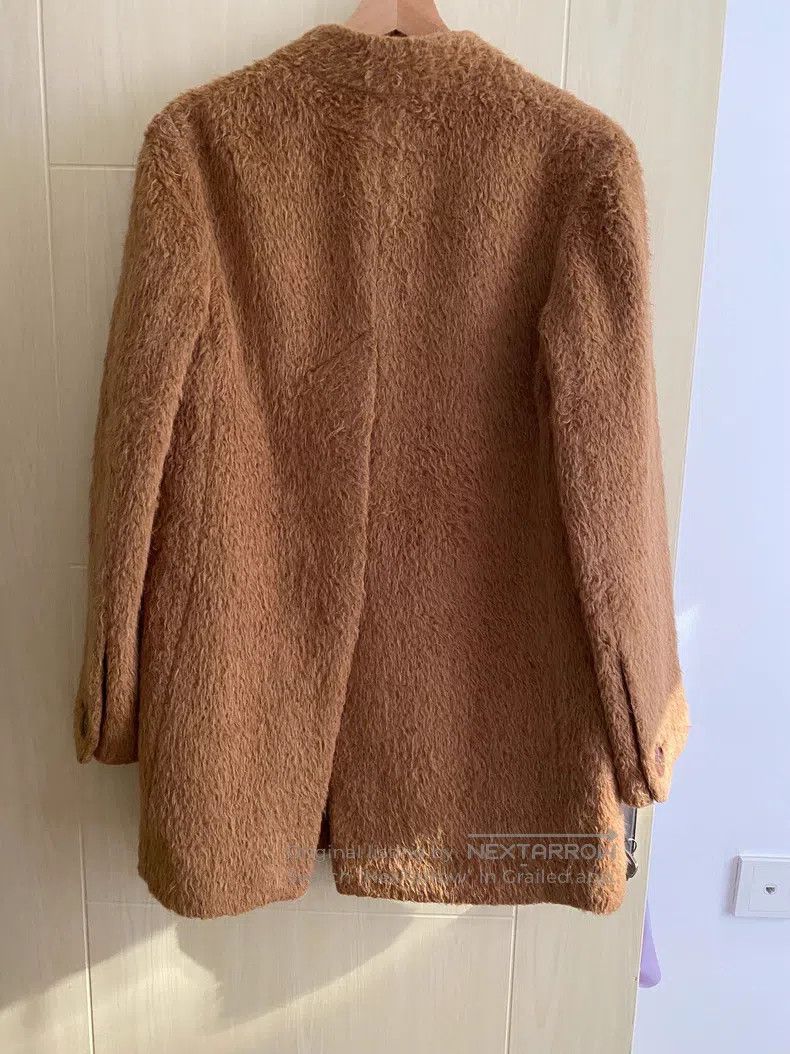 Helmut Lang Helmut Lang Alpaca Wool Blend Coat, Size S Brown Yellow, A Size S / US 4 / IT 40 - 2 Thumbnail