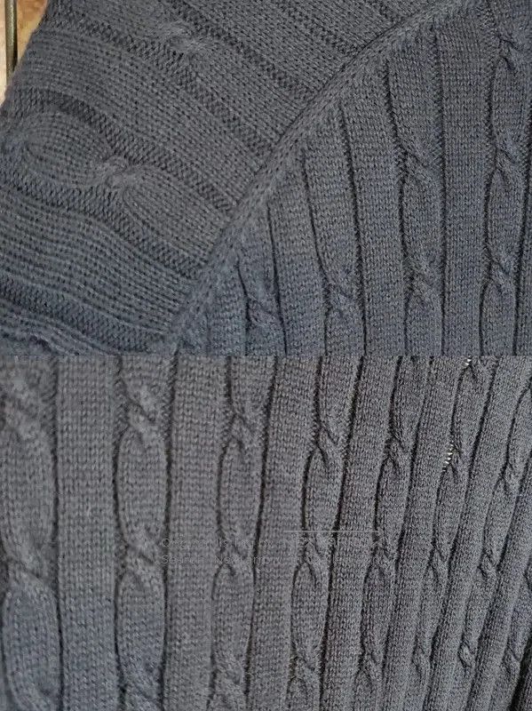 Burberry Burberry Blue Cotton-Linen Knit Long Sleeve Top. Size M / US 6-8 / IT 42-44 - 8 Thumbnail
