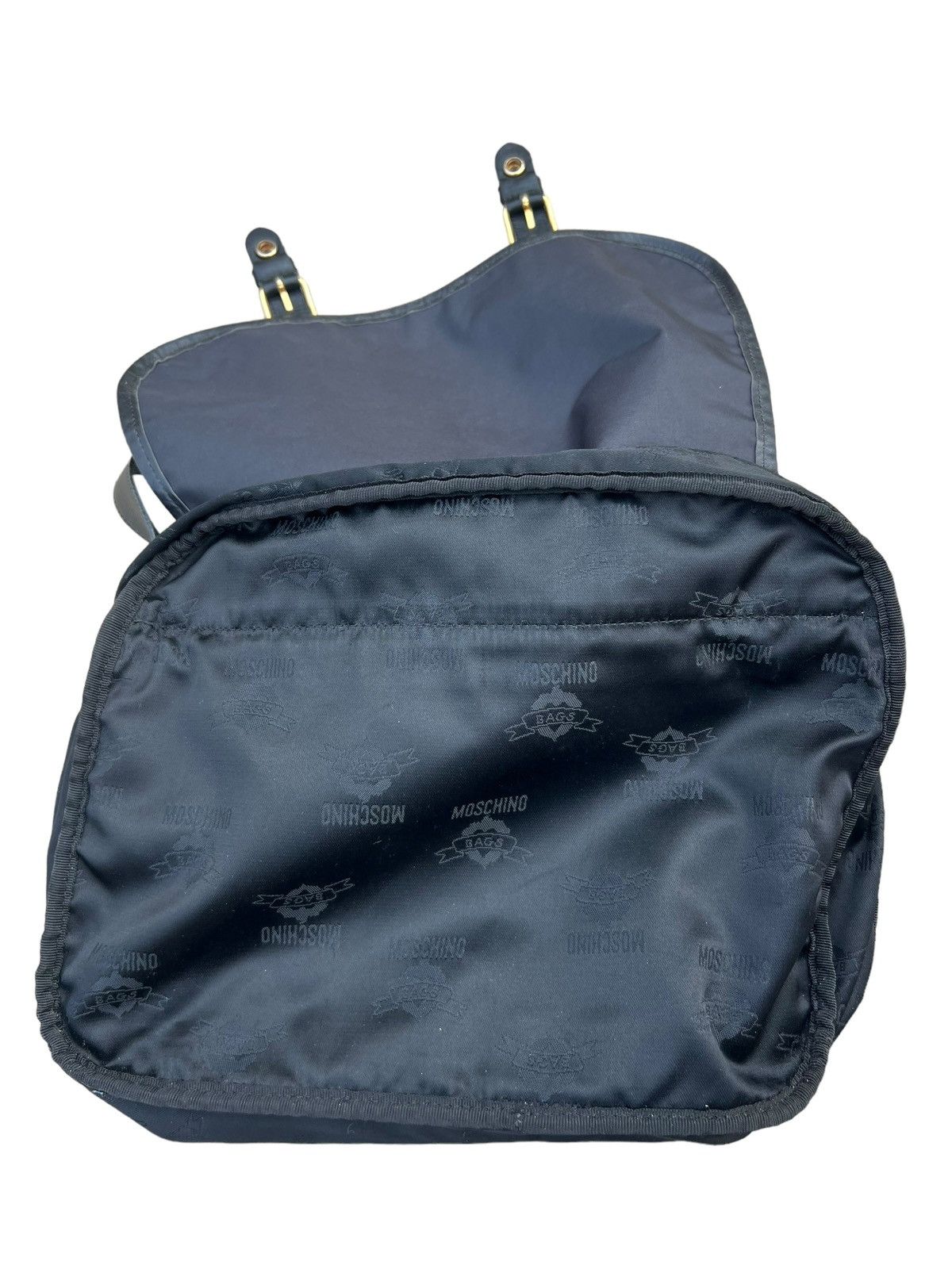 Moschino Vintage Moschino Redwall Leather Nylon Messenger Bag Size ONE SIZE - 18 Thumbnail