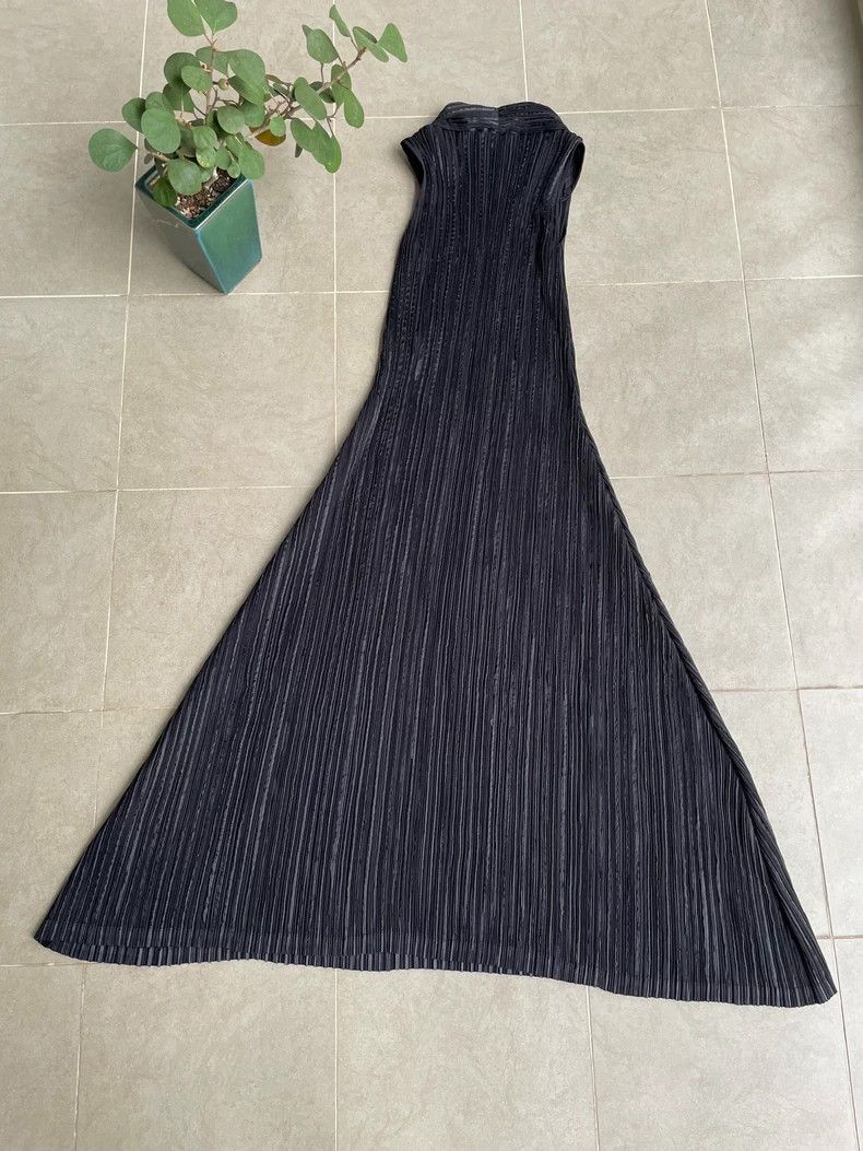 Issey Miyake Issey Miyake size:2 Black pleated heavy industry dress Size XS / US 0-2 / IT 36-38 - 6 Thumbnail