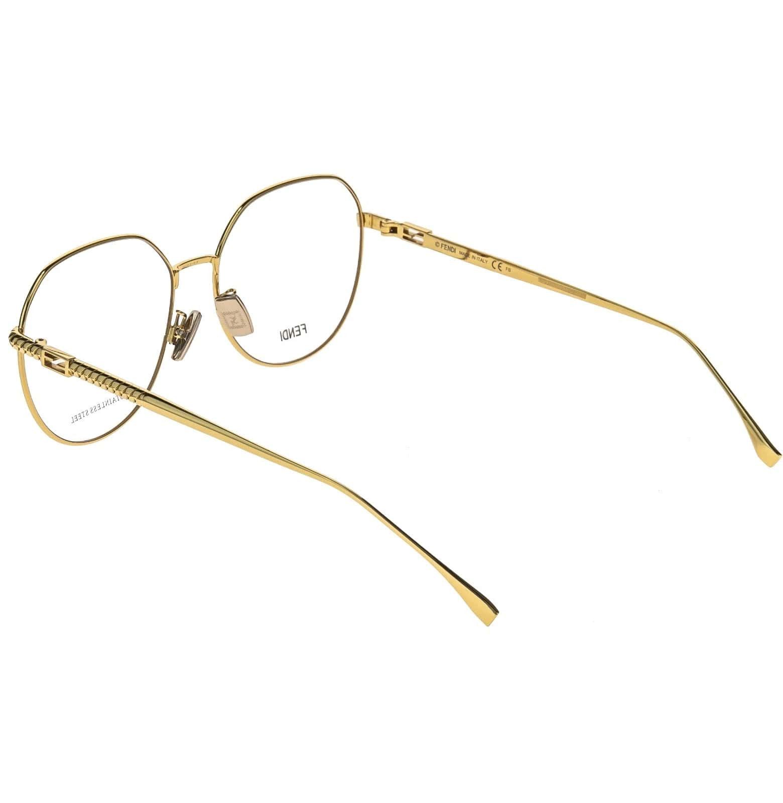 Fendi FENDI FF0454F BAGUETTE 0454 Gold Retro Eyeglasses Optical Size ONE SIZE - 8 Thumbnail