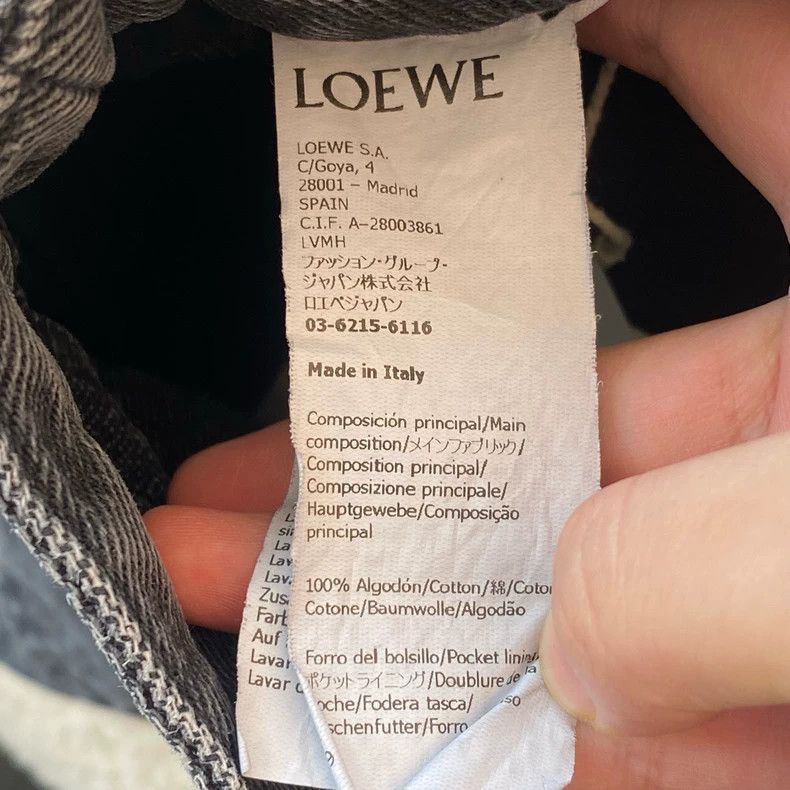 Loewe LOEWE Gray embroidered logo jeans Size 34" / US 12 / IT 48 - 4 Thumbnail