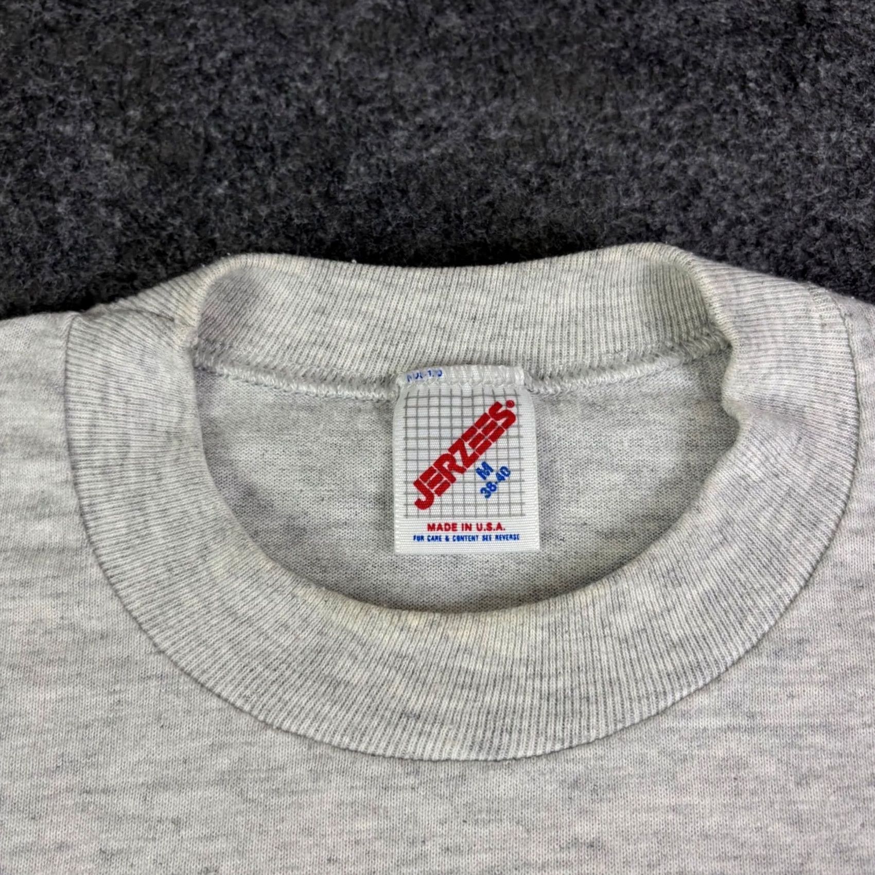 Jerzees VINTAGE 1991 Tulip Race T Shirt Mens Medium Gray Boyertown YMCA Jerzees USA Sportswear Graphic Tee Short Sleeve Size US M / EU 48-50 / 2 - 3 Thumbnail