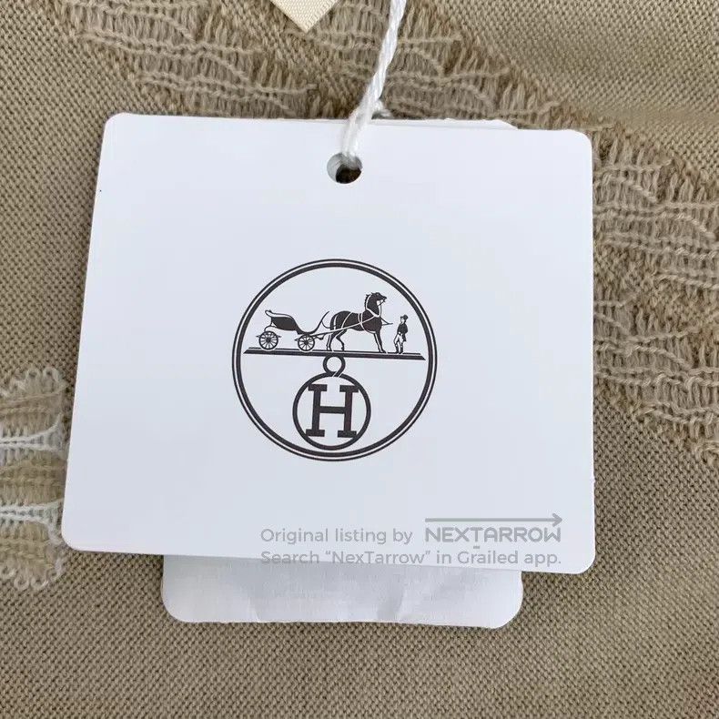 Hermes Hermes Brown Lock Stitch Embroidered Cashmere Wool Crew Ne Size XS / US 0-2 / IT 36-38 - 6 Thumbnail