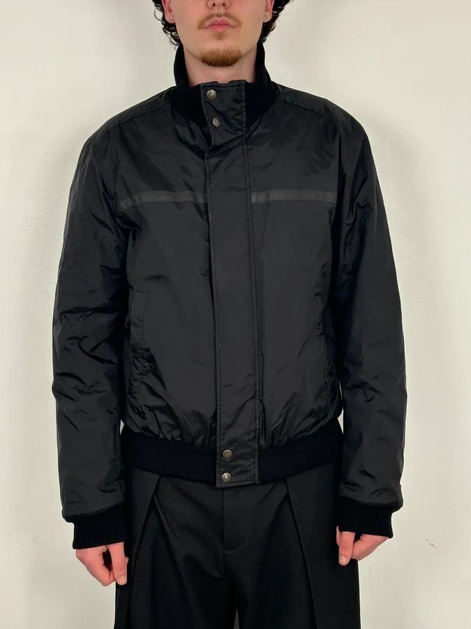 Prada AW2007 Prada Black Nylon Linea Rossa Bomber Jacket Size US L / EU 52-54 / 3 - 2 Thumbnail