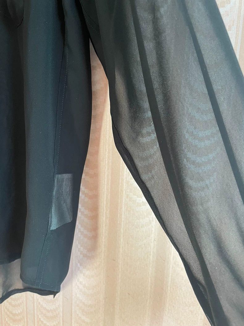Comme des Garcons Comme Des Garcons Black See-Through Yarn Front Shirt Size M / US 6-8 / IT 42-44 - 6 Thumbnail