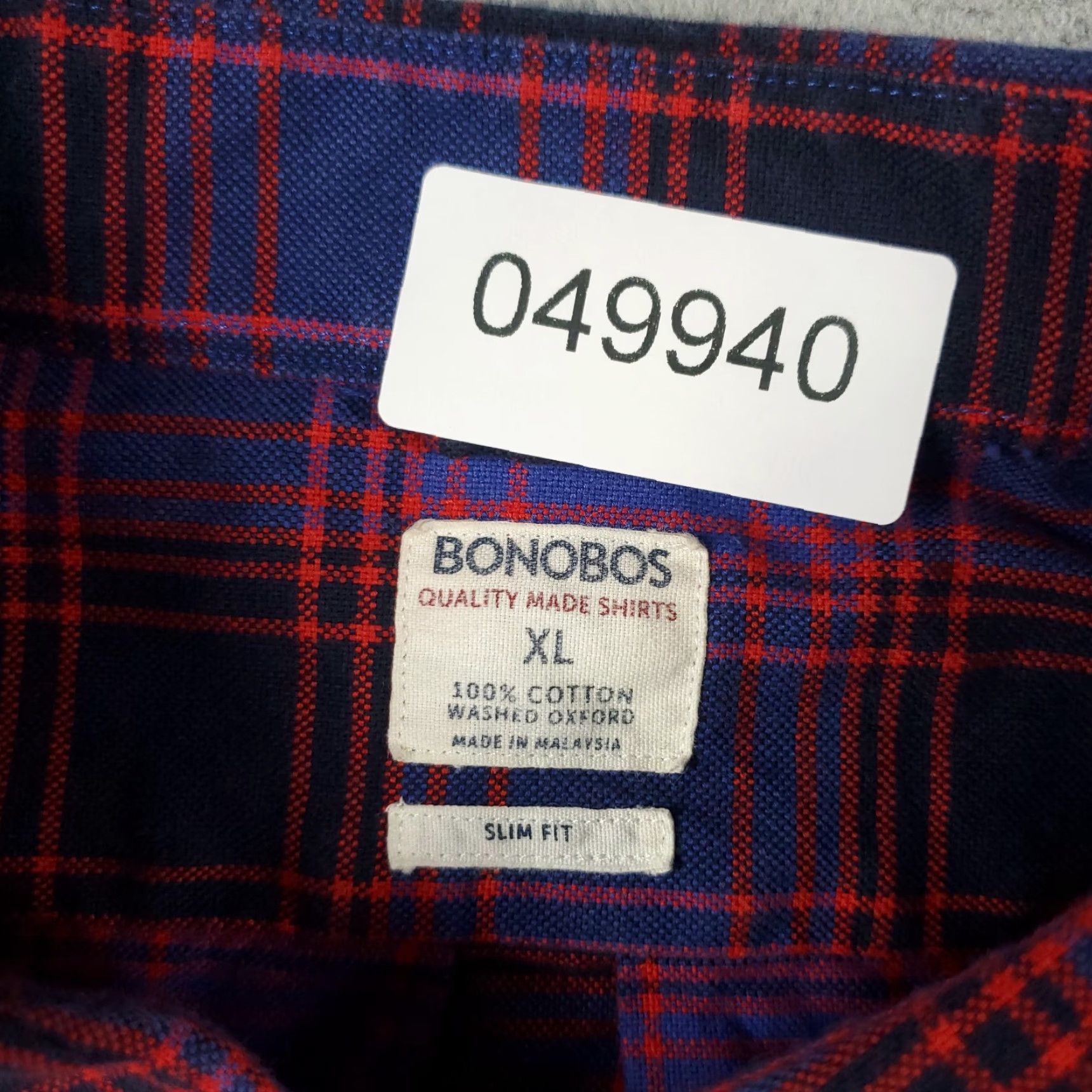 Bonobos BONOBOS Shirt Mens XL Blue Plaid Button-Up Long Sleeve Casual Size US XL / EU 56 / 4 - 6 Thumbnail
