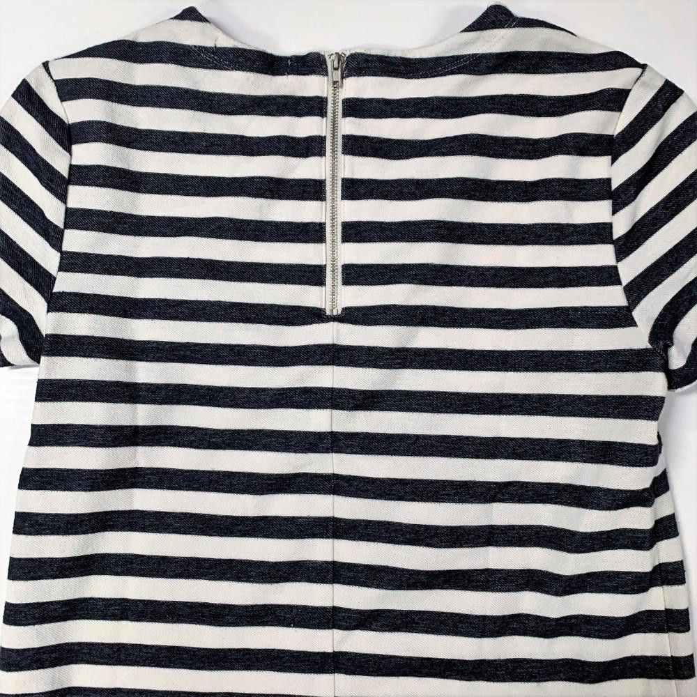 Banana Republic Banana Republic Darted Back Zip Striped Top, Small Size S / US 4 / IT 40 - 3 Thumbnail