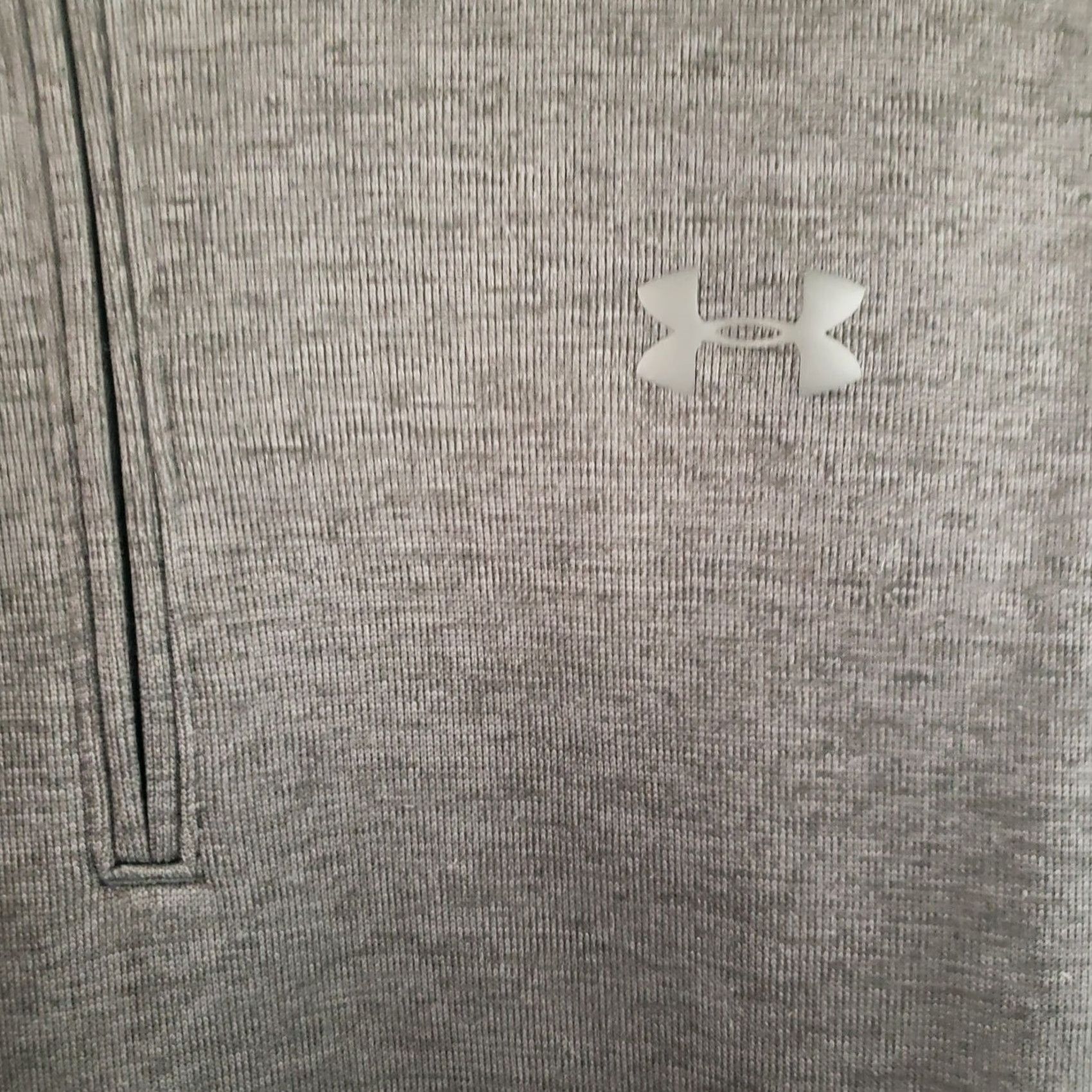 Under Armour Under Armour Vest Mens L Charcoal 1/4 Zip Stand-Up Collar Golf ColdGear Stretch Solid Gray Size US L / EU 52-54 / 3 - 5 Thumbnail