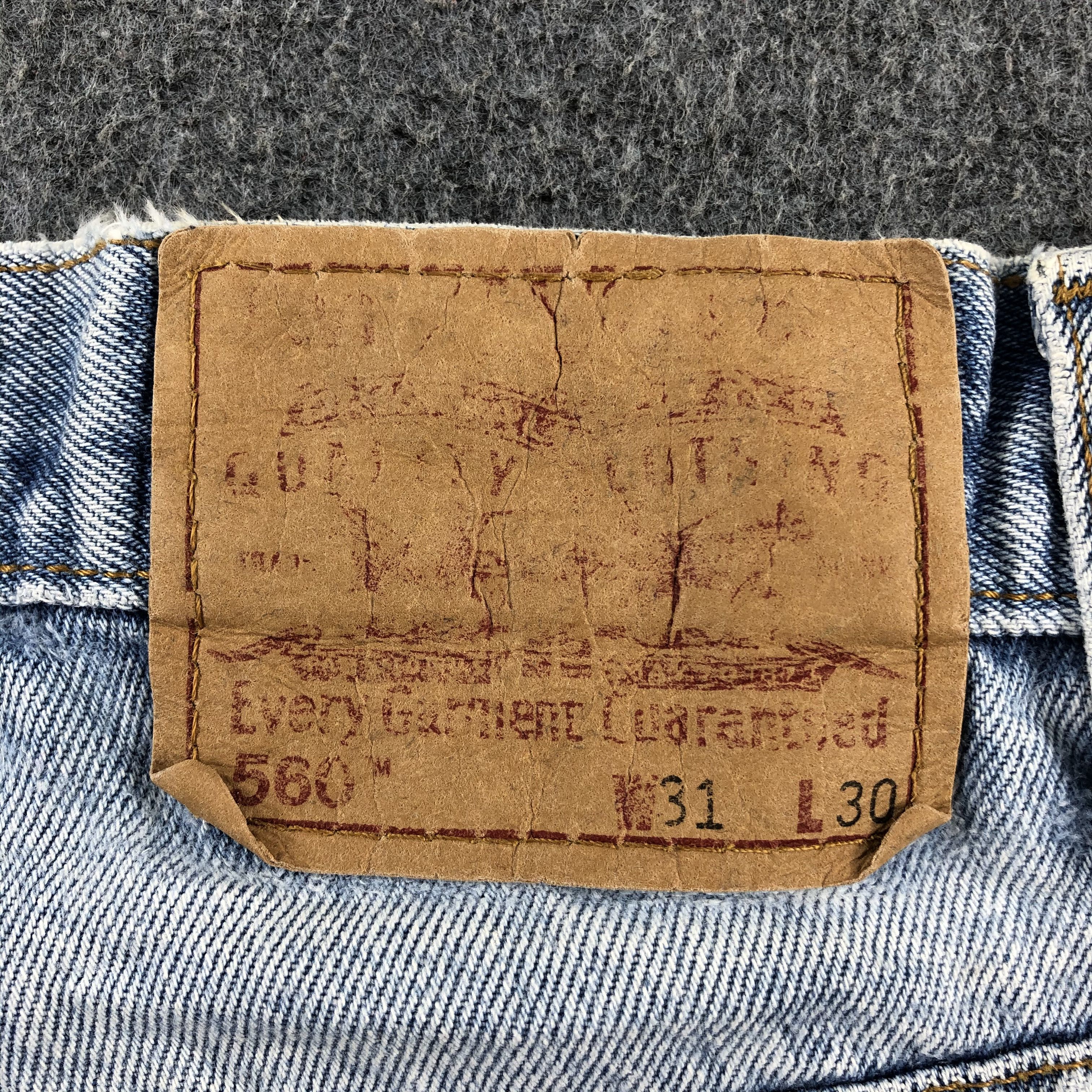 Levi's 90s Vintage Blue Wash Levis 560 Jeans-J2395 Size US 31 - 5 Thumbnail
