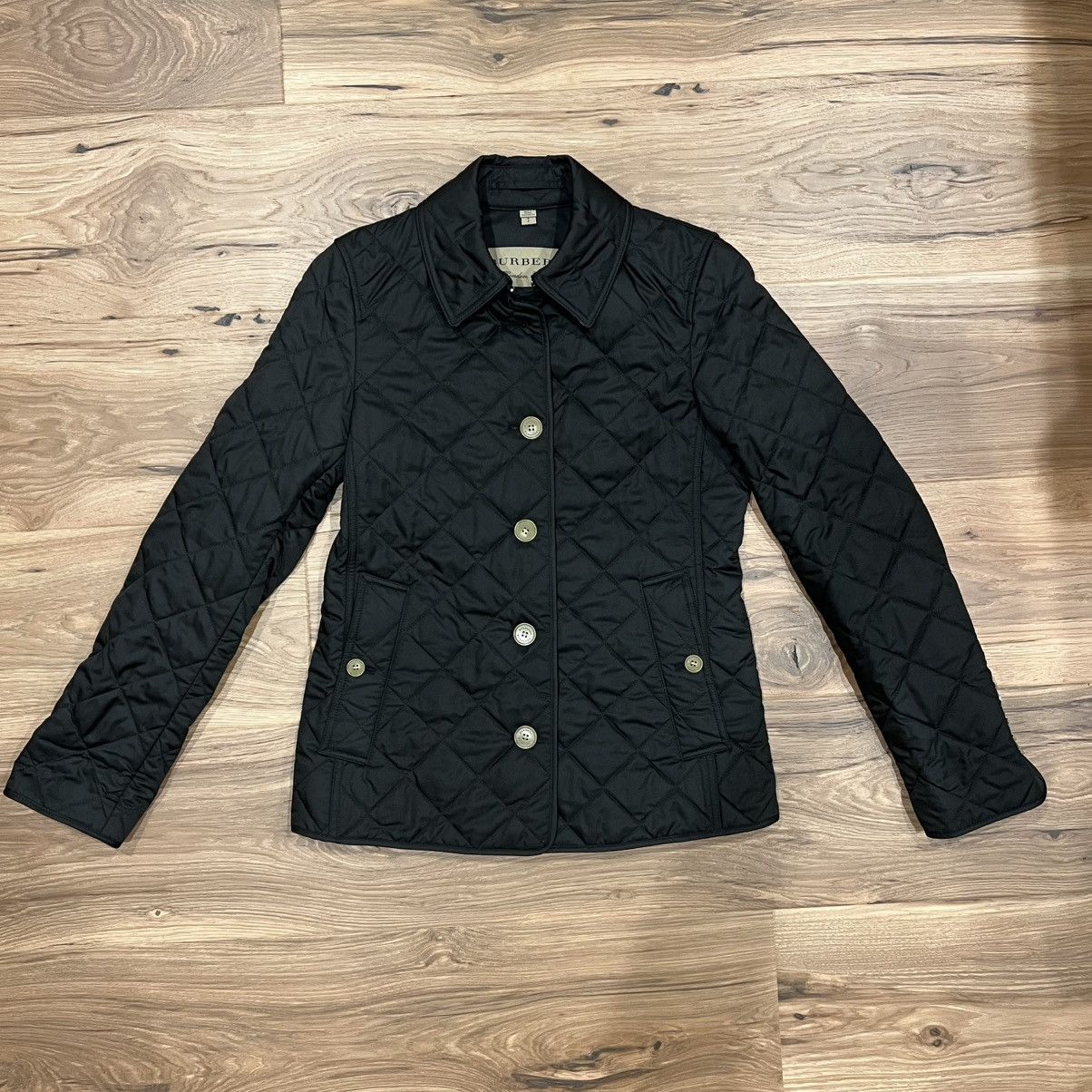 Burberry Burberry Womens Quilted Black Jacket Small with Garment Bag Size S / US 4 / IT 40 - 2 Thumbnail