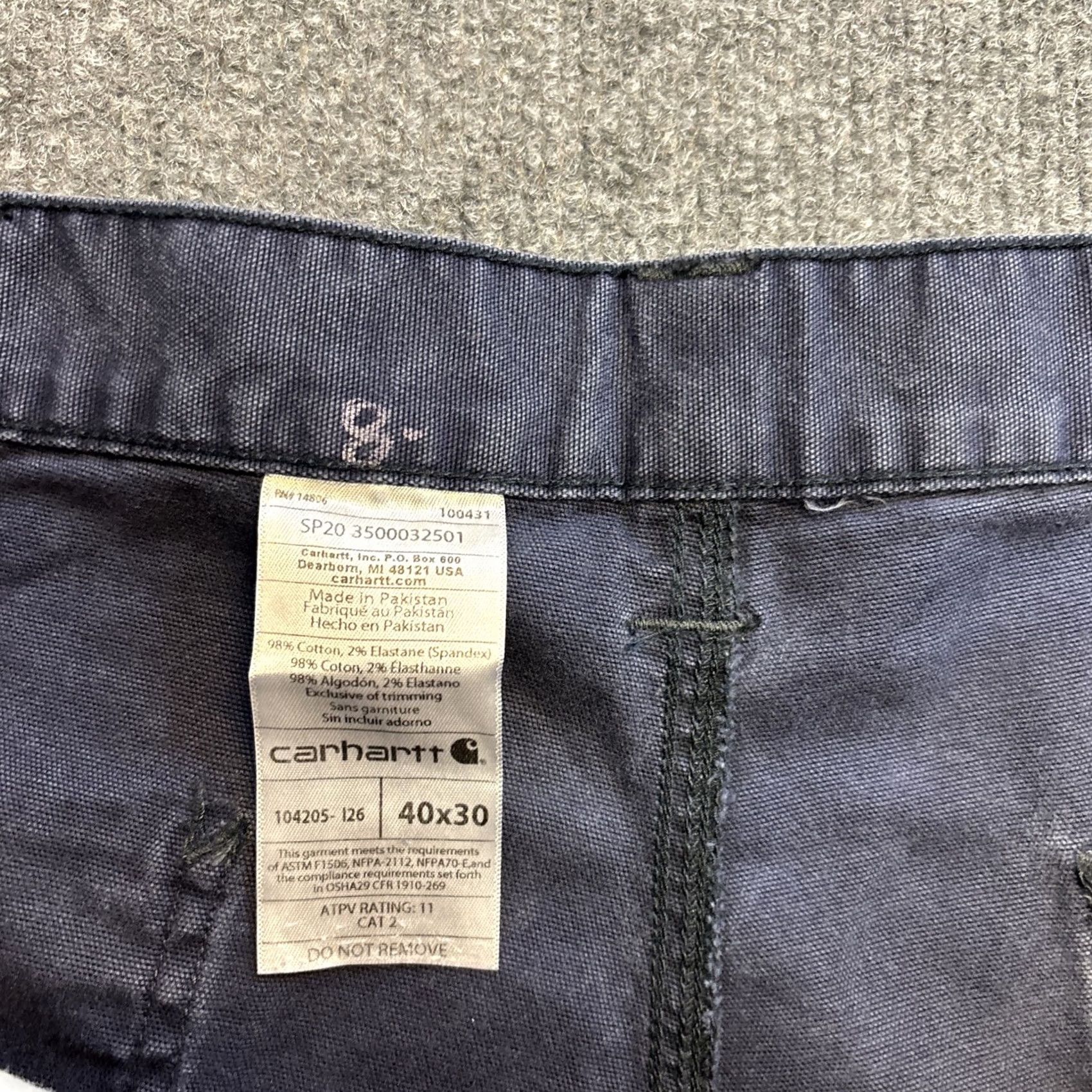 Carhartt Carhartt FR Cargo Pants 104205-126 Men’s 40 X 30 Navy Blue Cargo Pants Mens 40 Inseam 30 Blue Size US 40 / EU 56 - 4 Thumbnail