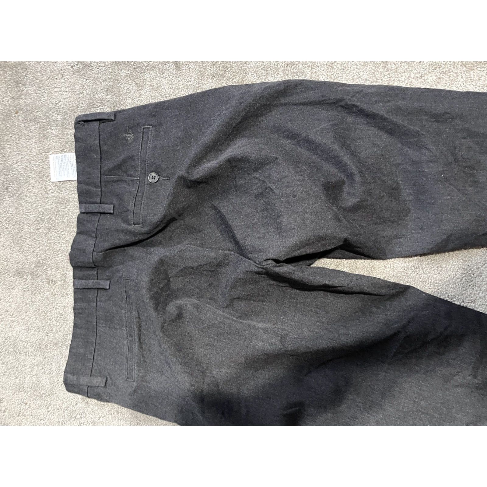 Dockers DOCKERS Pants Flat Front Straight Fit Mens 36x30 Gray Chino Size US 36 / EU 52 - 4 Thumbnail
