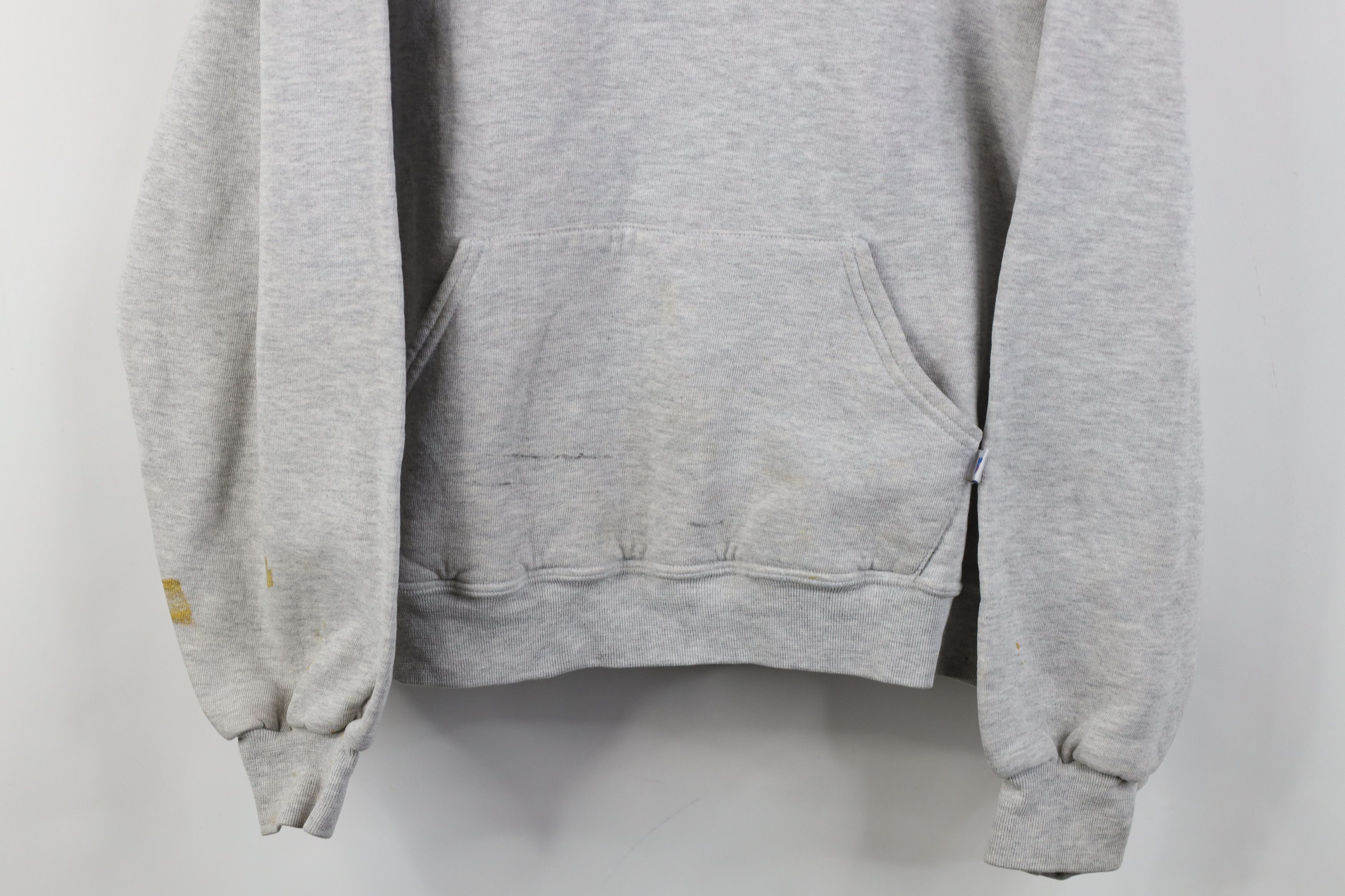 Russell Athletic Vintage 90s Russell Athletic Blank Hoodie Sweatshirt Gray Size US M / EU 48-50 / 2 - 3 Thumbnail