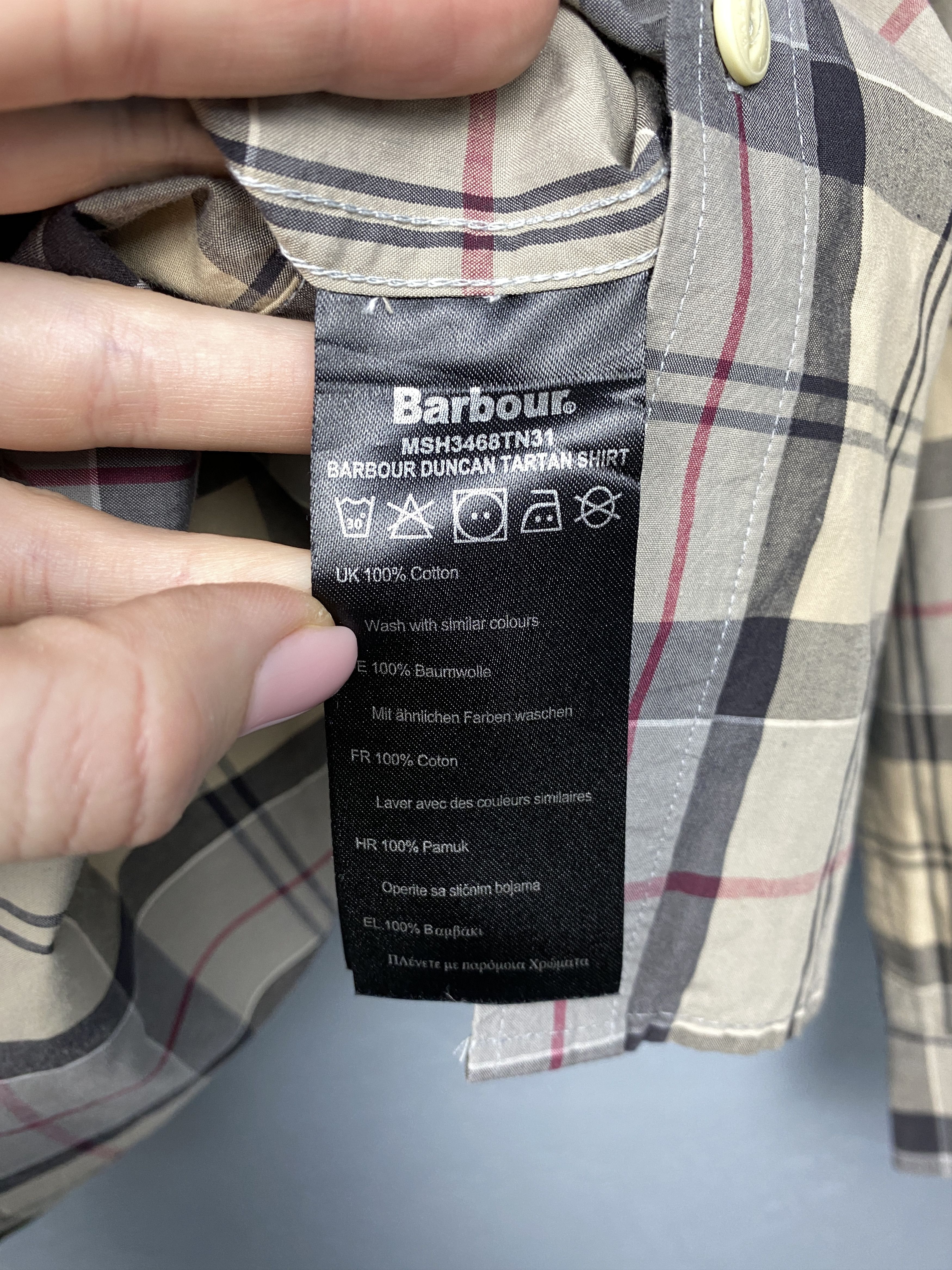 Barbour Barbour Vintage Mens Tartan Plaid Long Sleeve Shirt Size US L / EU 52-54 / 3 - 7 Thumbnail