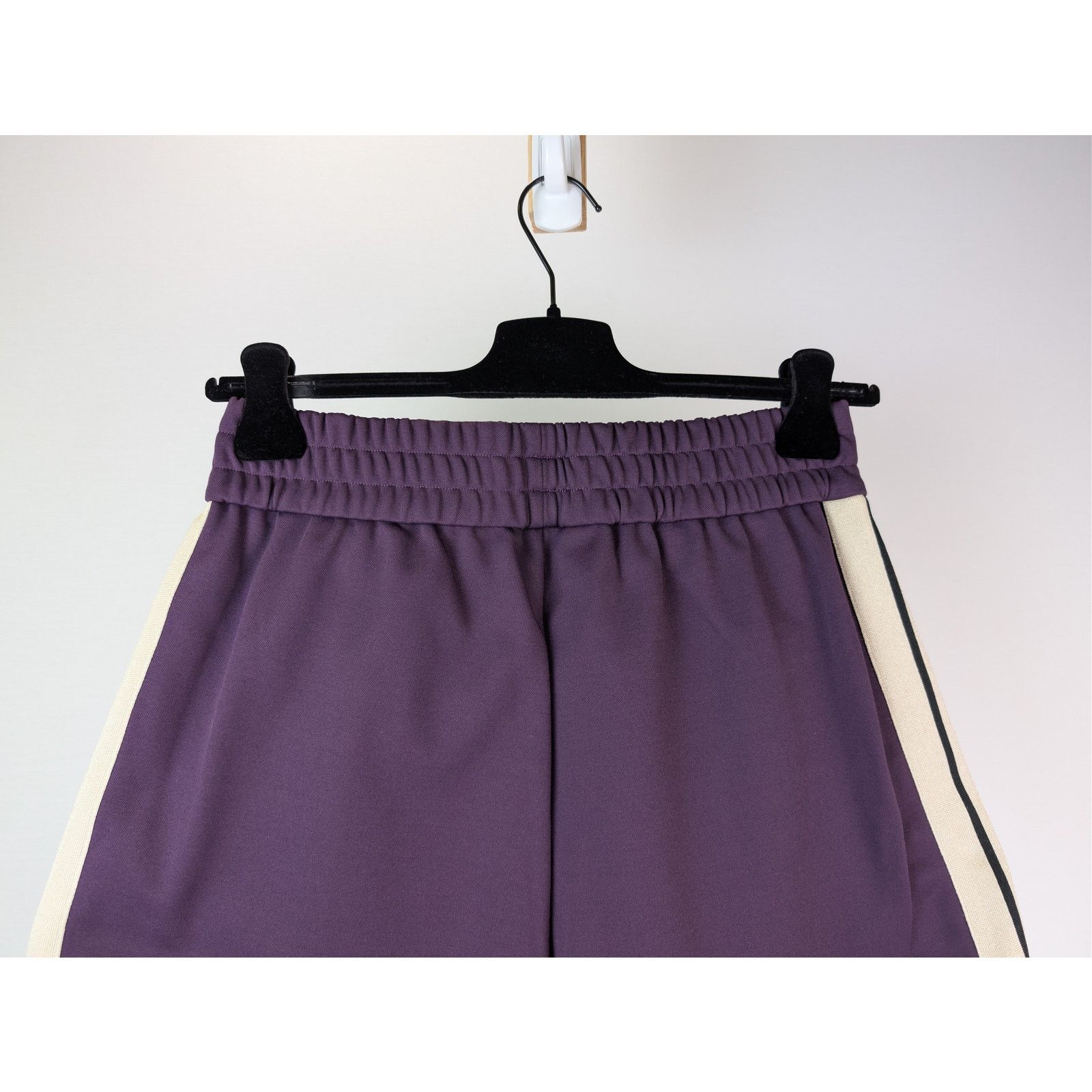 Palm Angels o1rshd1 Classic Logo Track Shorts in Dark Purple / Off-White Size US 32 / EU 48 - 10 Thumbnail