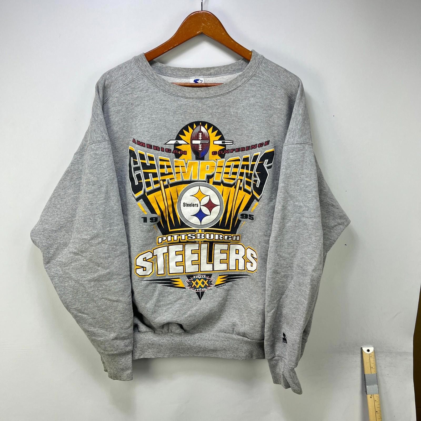 Starter Vintage 90s Starter Pittsburgh Steelers Sweatshirt 2XL Size ONE SIZE - 1 Thumbnail