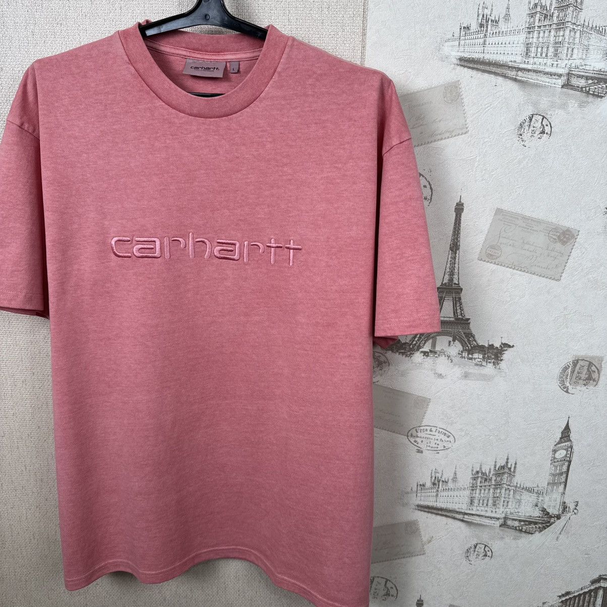Carhartt Carhartt T shirt Embroidered Logo Pink Duster L Streetwear Size US L / EU 52-54 / 3 - 13 Thumbnail