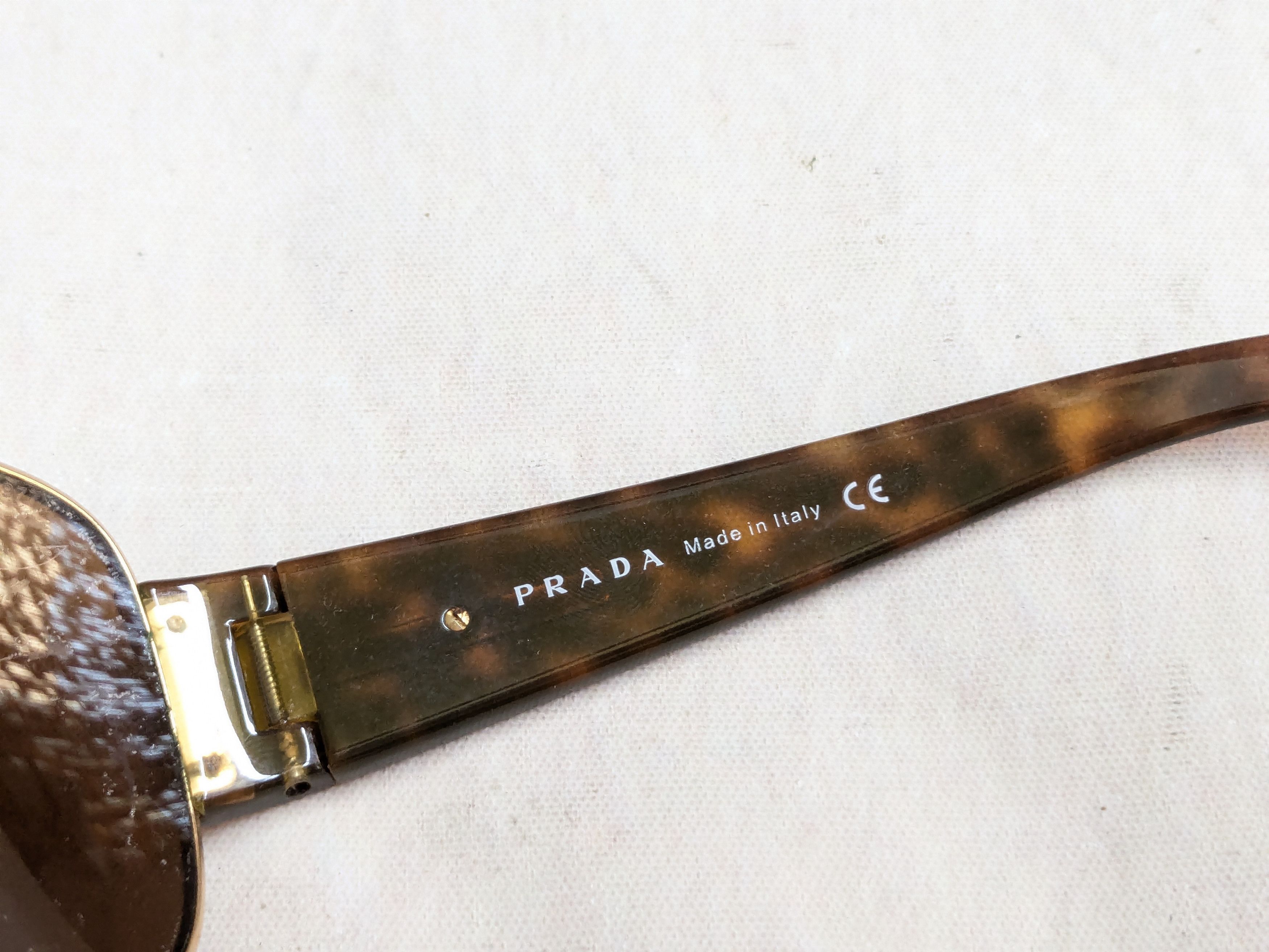 Prada Prada Sunglasses SPR52G Brown Tortoiseshell Havana Size ONE SIZE - 4 Thumbnail