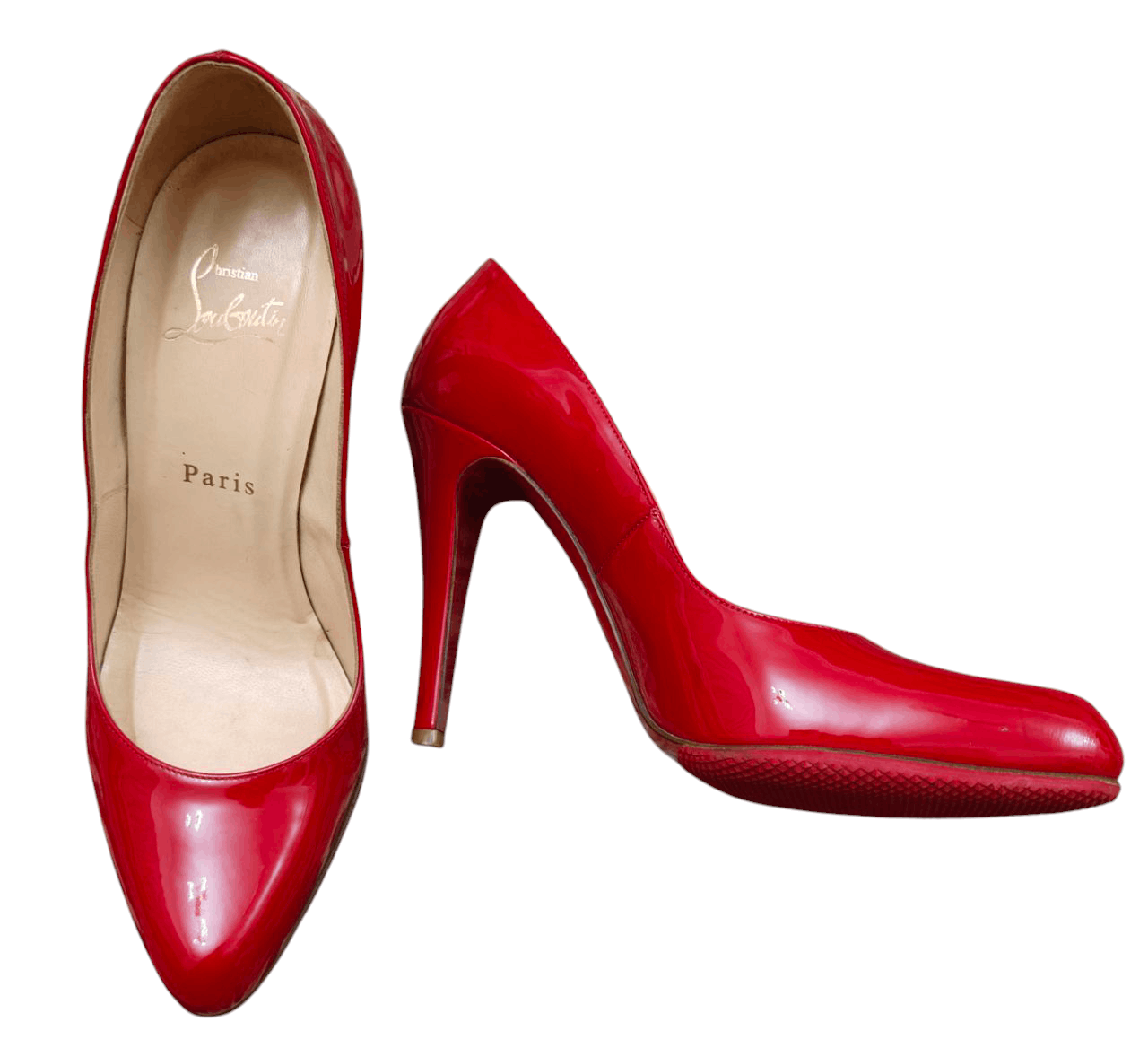Christian Louboutin Christian Louboutin Red Heels Size US 7 / IT 37 - 1 Thumbnail