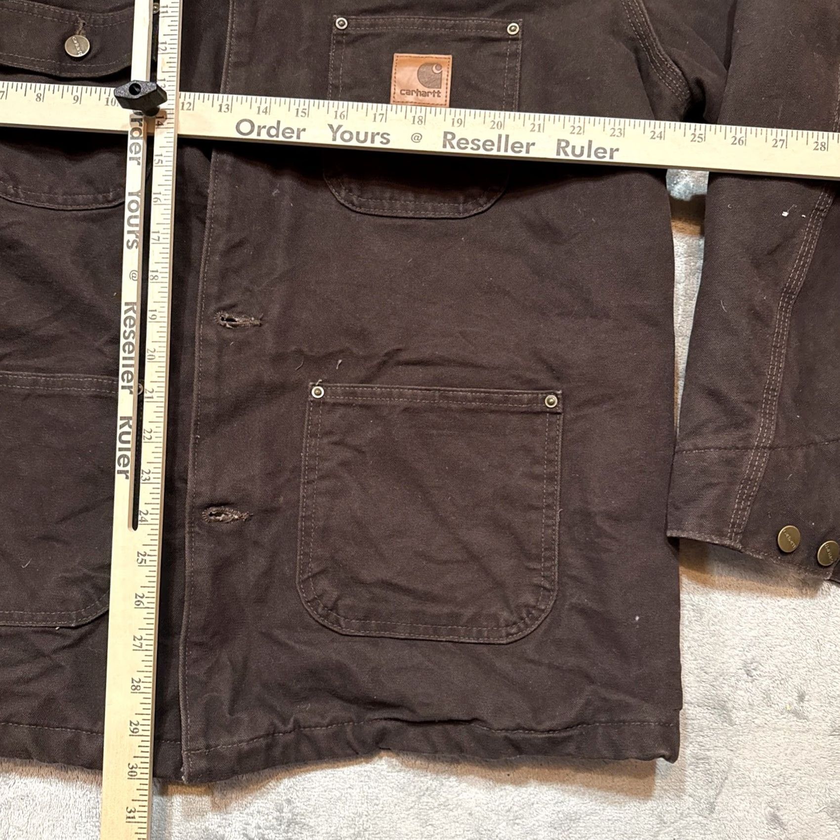 Carhartt VINTAGE Carhartt Jacket Mens L C02 DKB Chore Barn Coat Blanket Lined NWT Size US L / EU 52-54 / 3 - 6 Thumbnail