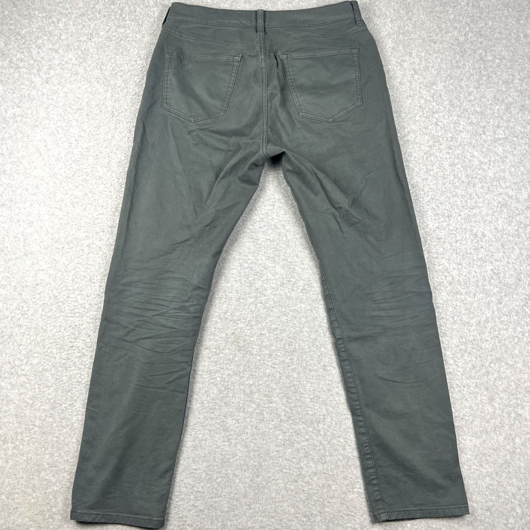 Flint And Tinder Flint & Tinder 365 Pants 30x30 Slim Fit Tapered Stretch Grey Huckberry Mens Size US 30 / EU 46 - 2 Thumbnail