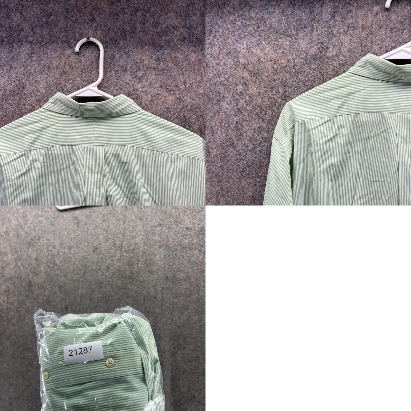 Ralph Lauren Ralph Lauren Shirt Men 17.5 34/35 Green Striped Button-Down Polo Casual Preppy Vintage Size US XXL / EU 58 / 5 - 9 Thumbnail