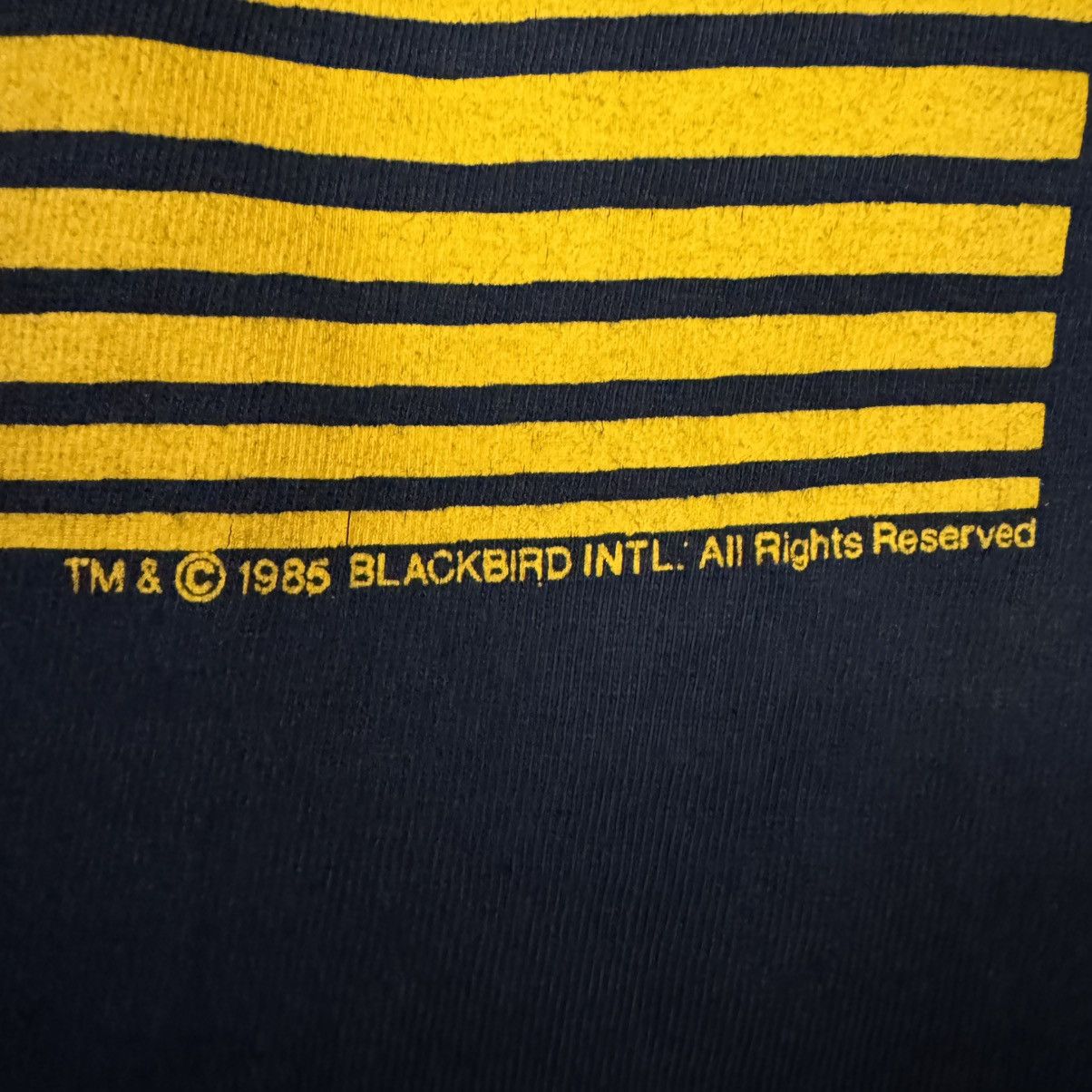 Hanes Vintage 80s FA-18 Hornet Blackbird Tee Shirt Size US L / EU 52-54 / 3 - 6 Thumbnail