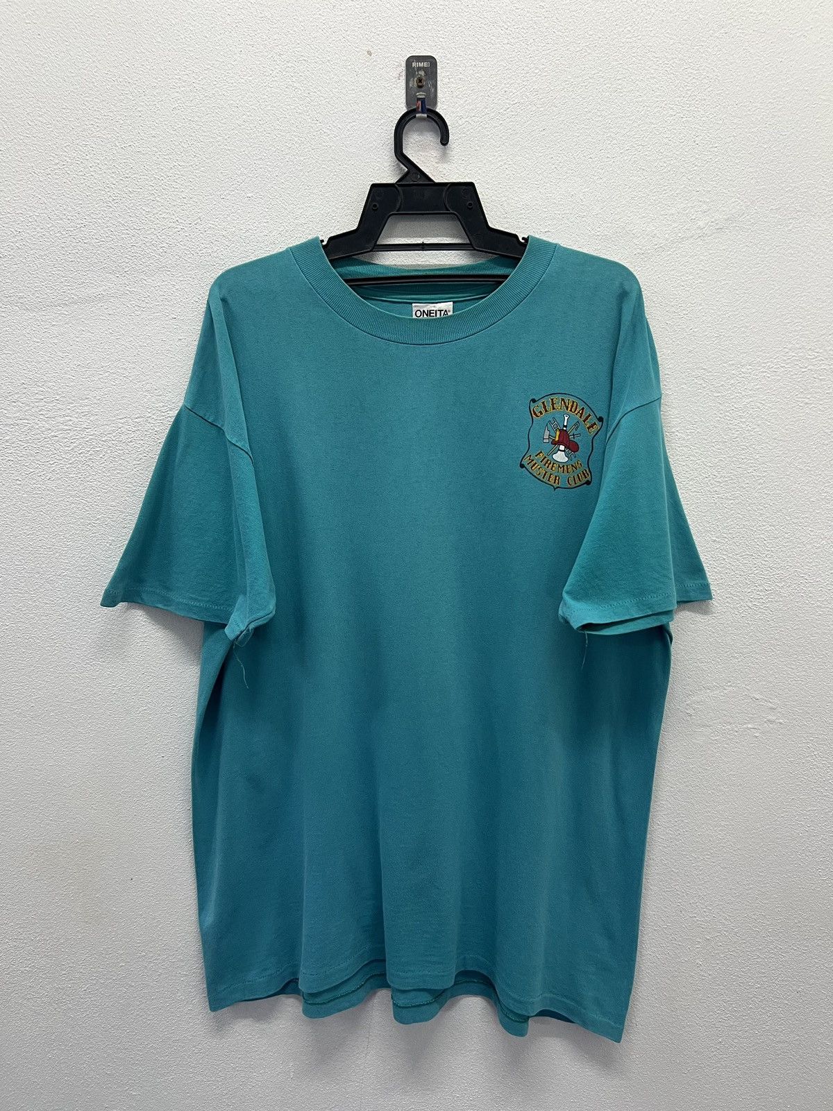 Vintage VINTAGE ONEITA GLENDALE FIREMENS MUSTER CLUB SHIRT Size US XL / EU 56 / 4 - 2 Thumbnail