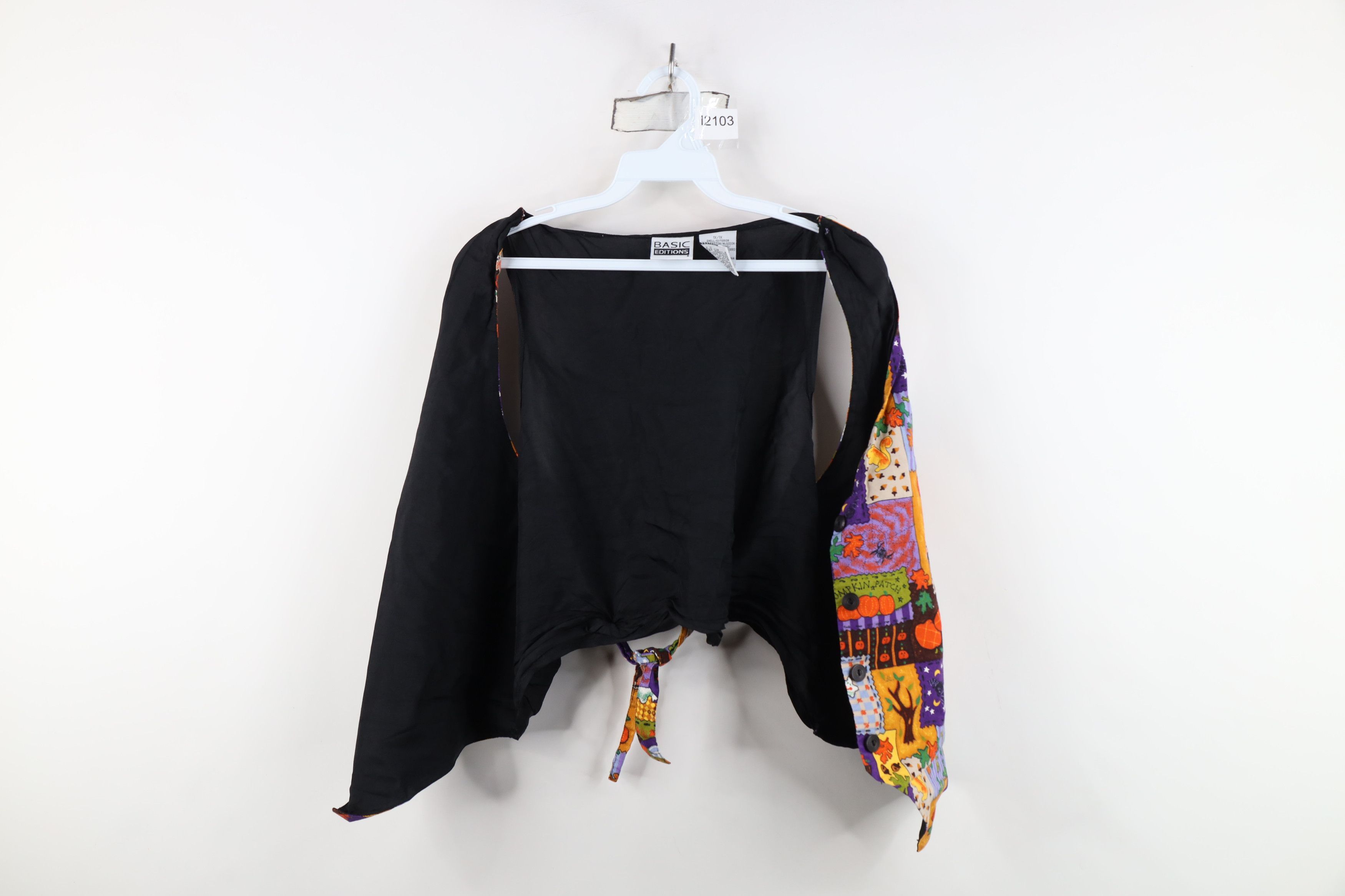 Vintage Vintage 90s Streetwear Fall Tie Back Button Vest Jacket Size XL / US 12-14 / IT 48-50 - 6 Thumbnail