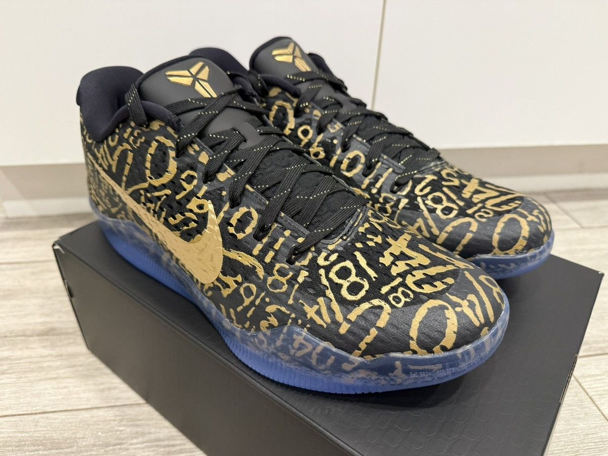 Nike Nike Kobe 11 Protro Low Mamba Day Multi-Color Black Gold 12 Size US 12 / EU 45 - 4 Thumbnail