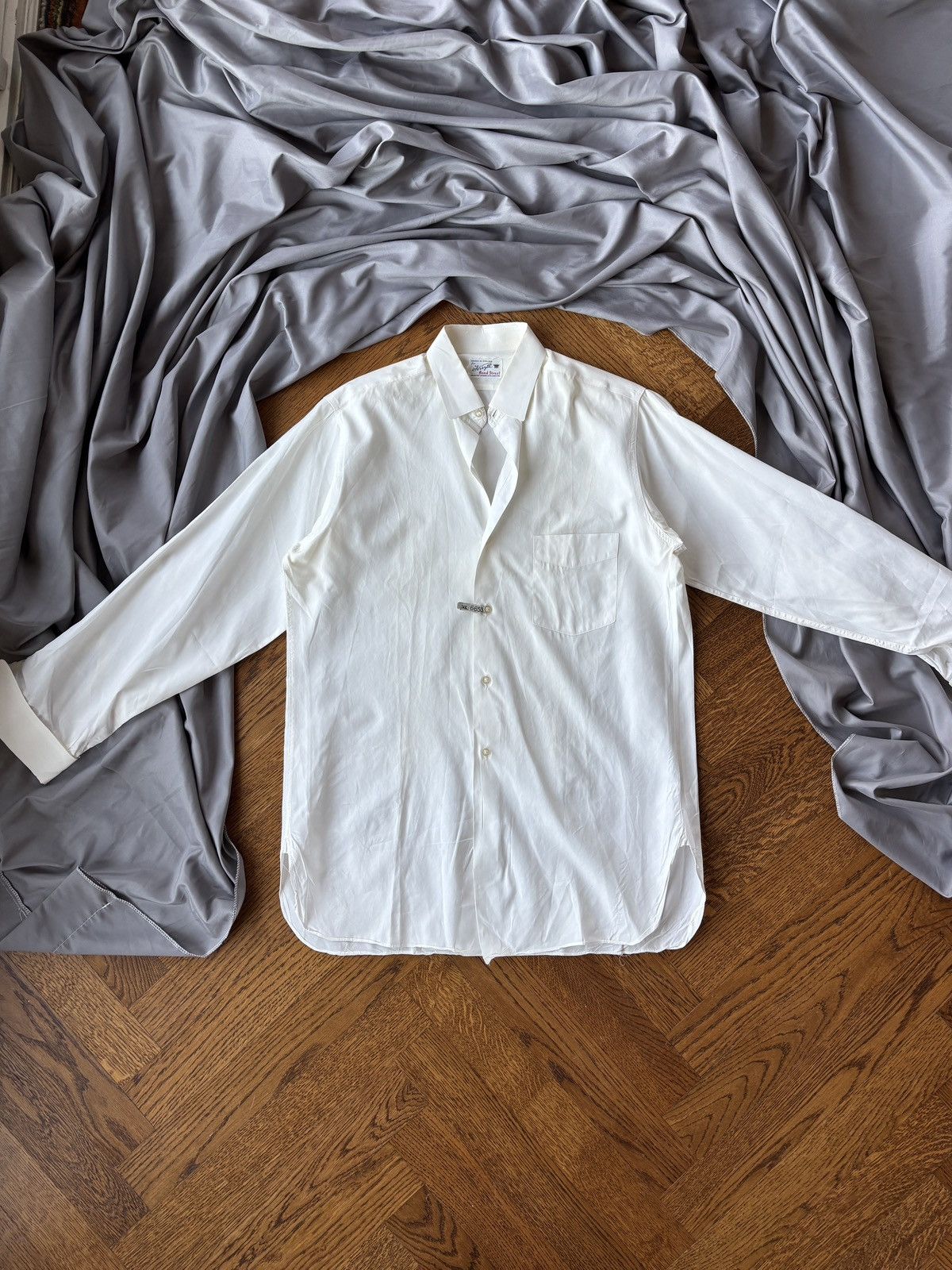 Vintage Dress Shirt Forsyth Bond Street England Broadcloth
