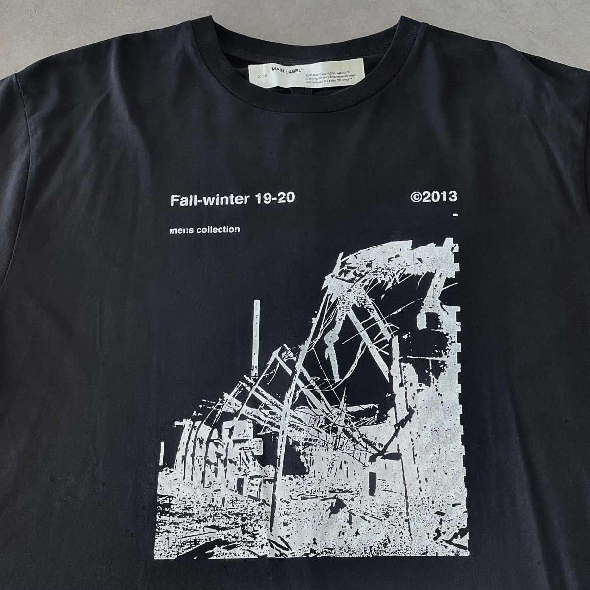 Off-White VIRGIL ABLOH OVERSIZED RUINED FACTORY SHIRT FW 2019 Size US XS / EU 42 / 0 - 3 Thumbnail