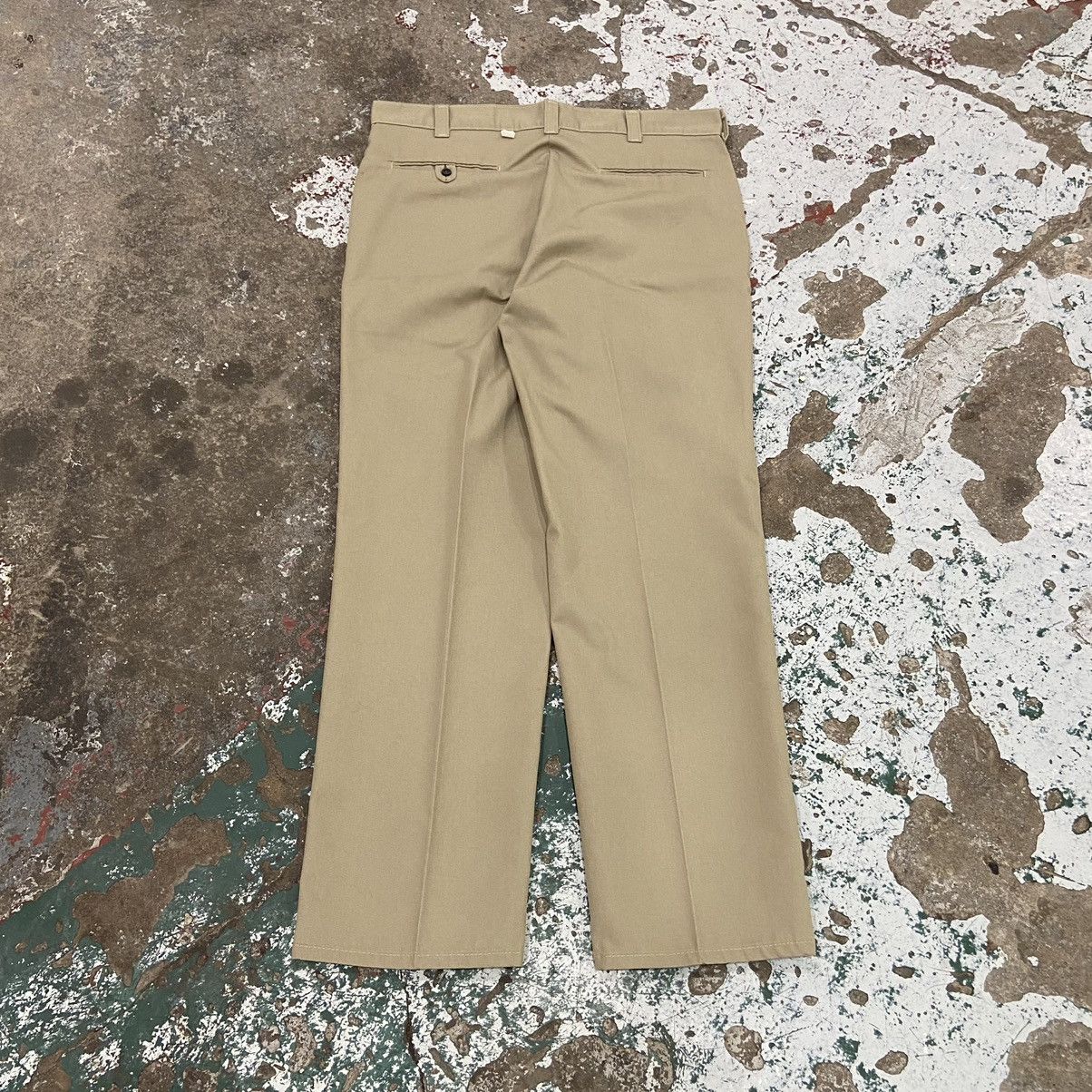 Vintage Vintage 1990s Beige Work Pleated Trousers Size US 36 / EU 52 - 7 Thumbnail