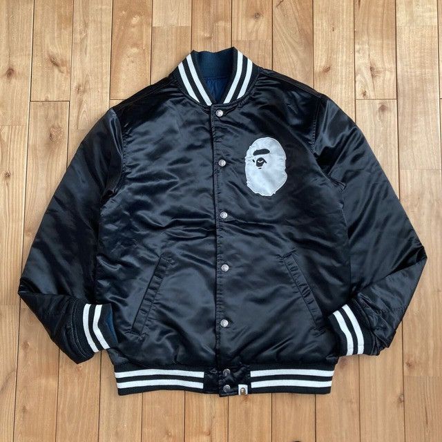 Bape 🔥Reversible🔥 BAPE STA Varsity Jacket a bathing ape star Size US M / EU 48-50 / 2 - 2 Thumbnail