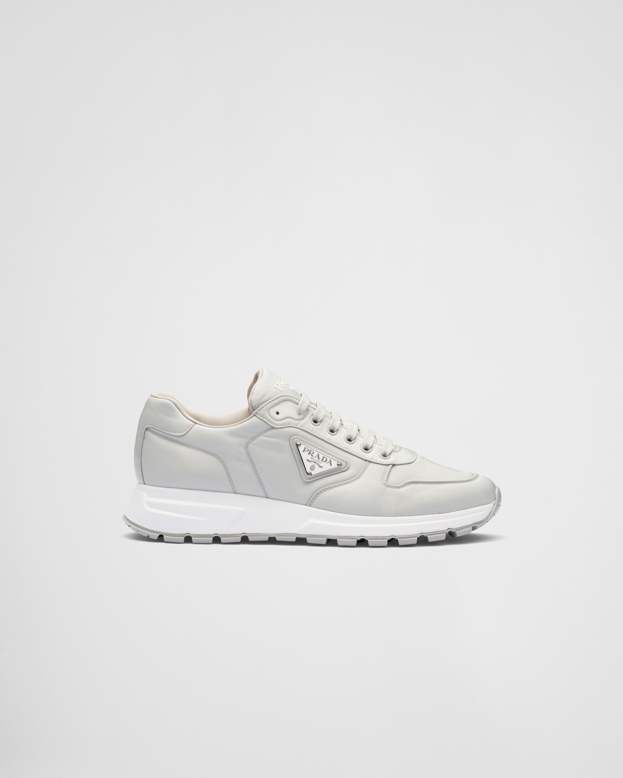 Prada o1mt1gz0325 Re-Nylon Sneakers in Light Grey Size US 10.5 / EU 43-44 - 2 Thumbnail