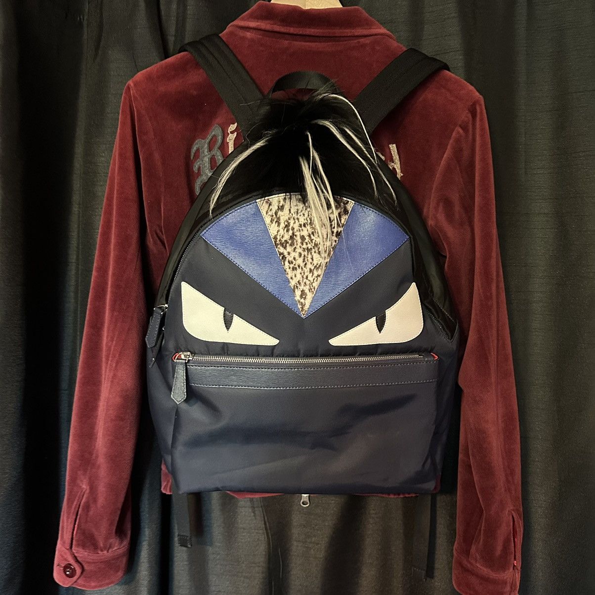Fendi (RARE) Fendi Monster Backpack With Mohawk and Fur Size ONE SIZE - 3 Thumbnail