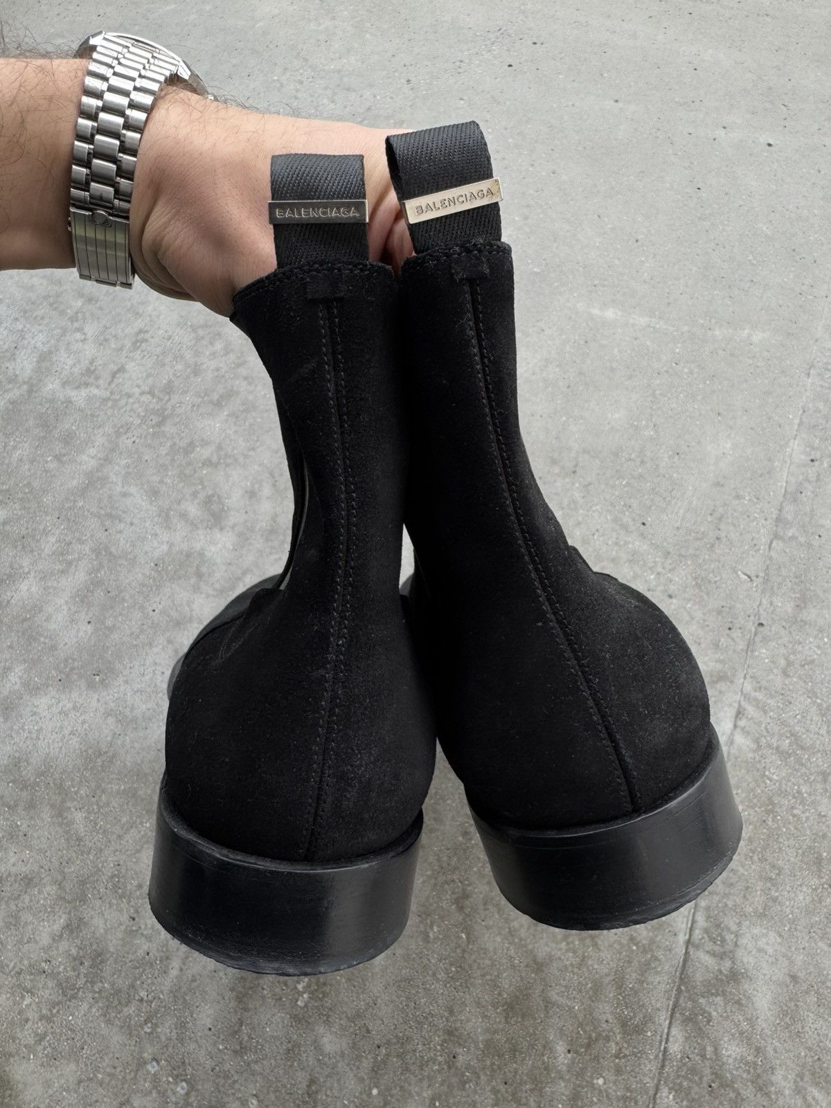 Balenciaga × Designer RARE Balenciaga chelsea Boots suede archival piece Size US 10.5 / EU 43-44 - 6 Thumbnail