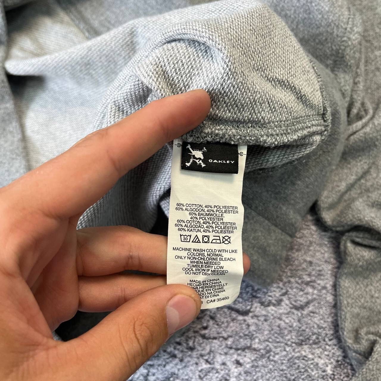Oakley CRAZY Y2K Vintage Grey Oakley Software Big Logo Hoodie Size US L / EU 52-54 / 3 - 10 Thumbnail