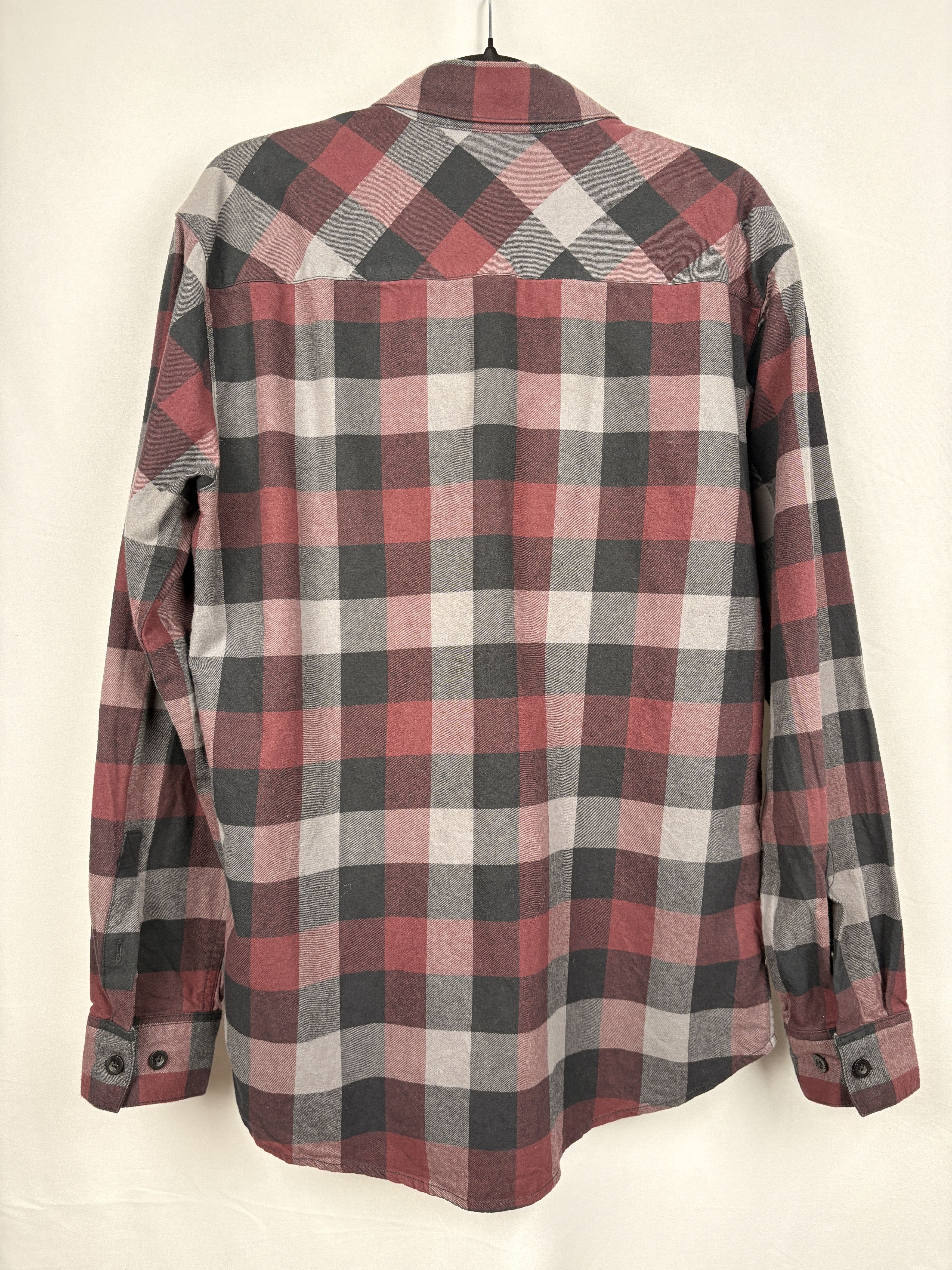 Harley Davidson Men’s Harley-Davidson Plaid Flannel Shirt Red Gray M Size US M / EU 48-50 / 2 - 2 Thumbnail