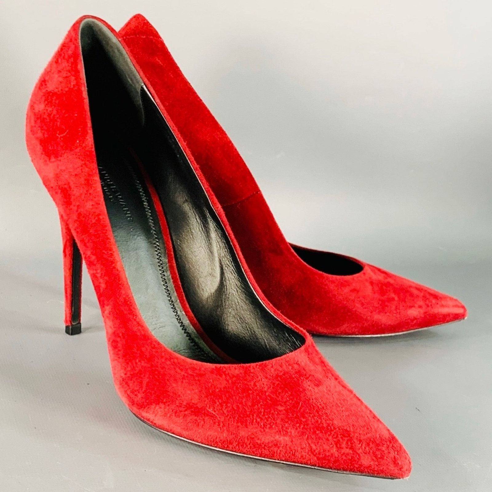 Alexander Wang ALEXANDER WANG Annika Suede Pointed Toe Stiletto Pumps Size US 9 / IT 39 - 1 Thumbnail