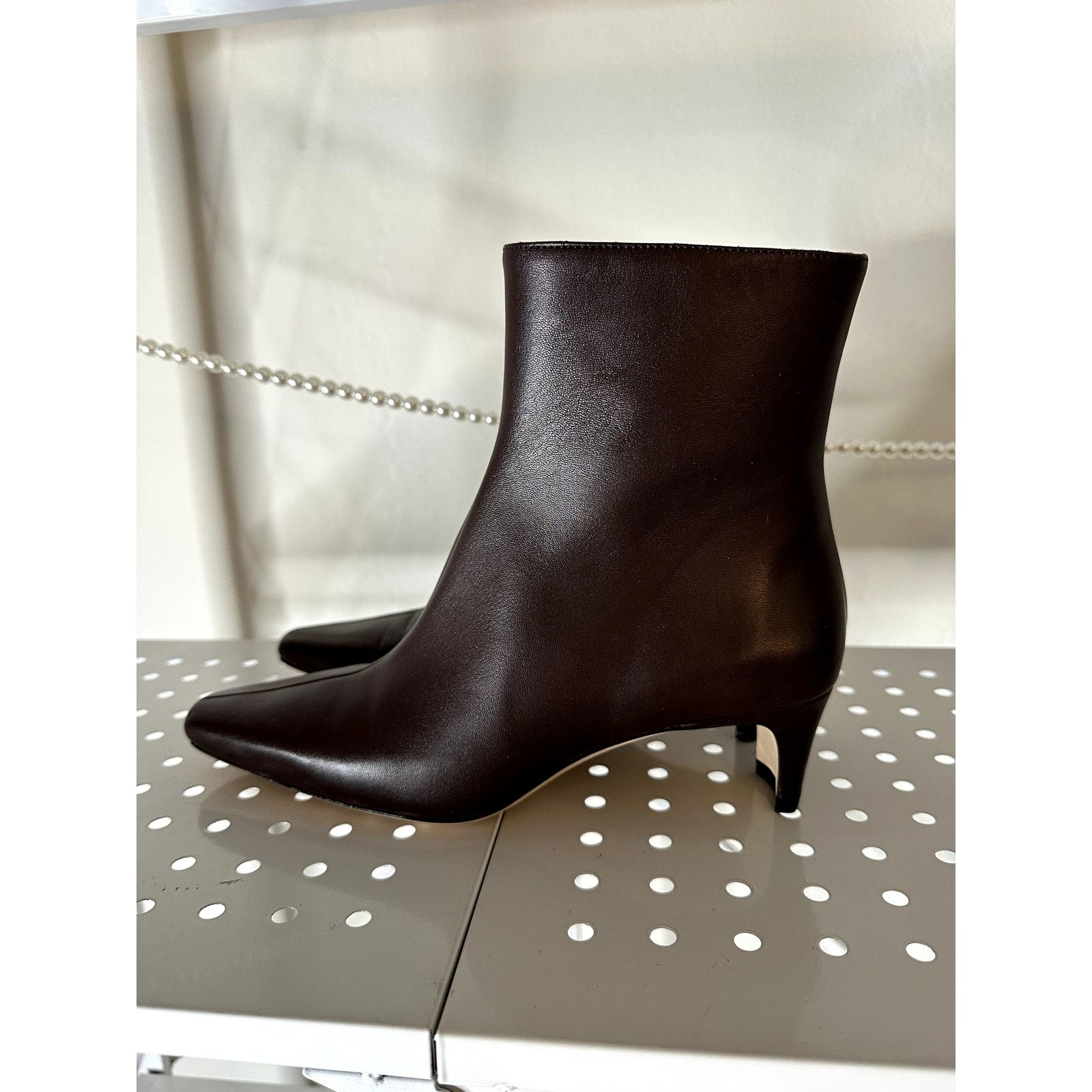 Staud STAUD Wally Ankle boots in brown leather (Size: 38 1/2) Size US 7.5 / IT 37.5 - 1 Thumbnail