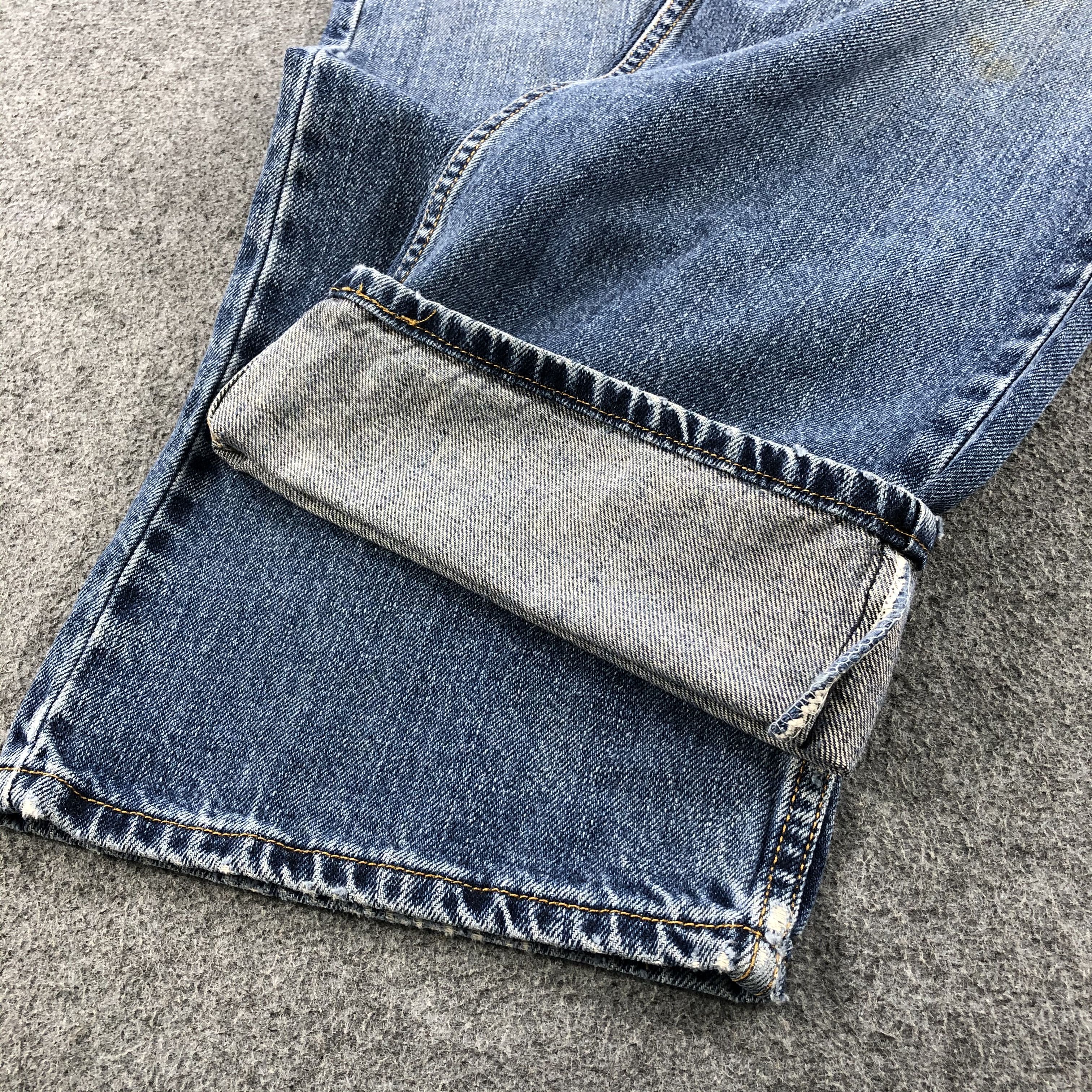 Levi's Vintage Blue Wash Levis 505 Jeans-J1484 Size US 41 - 7 Thumbnail