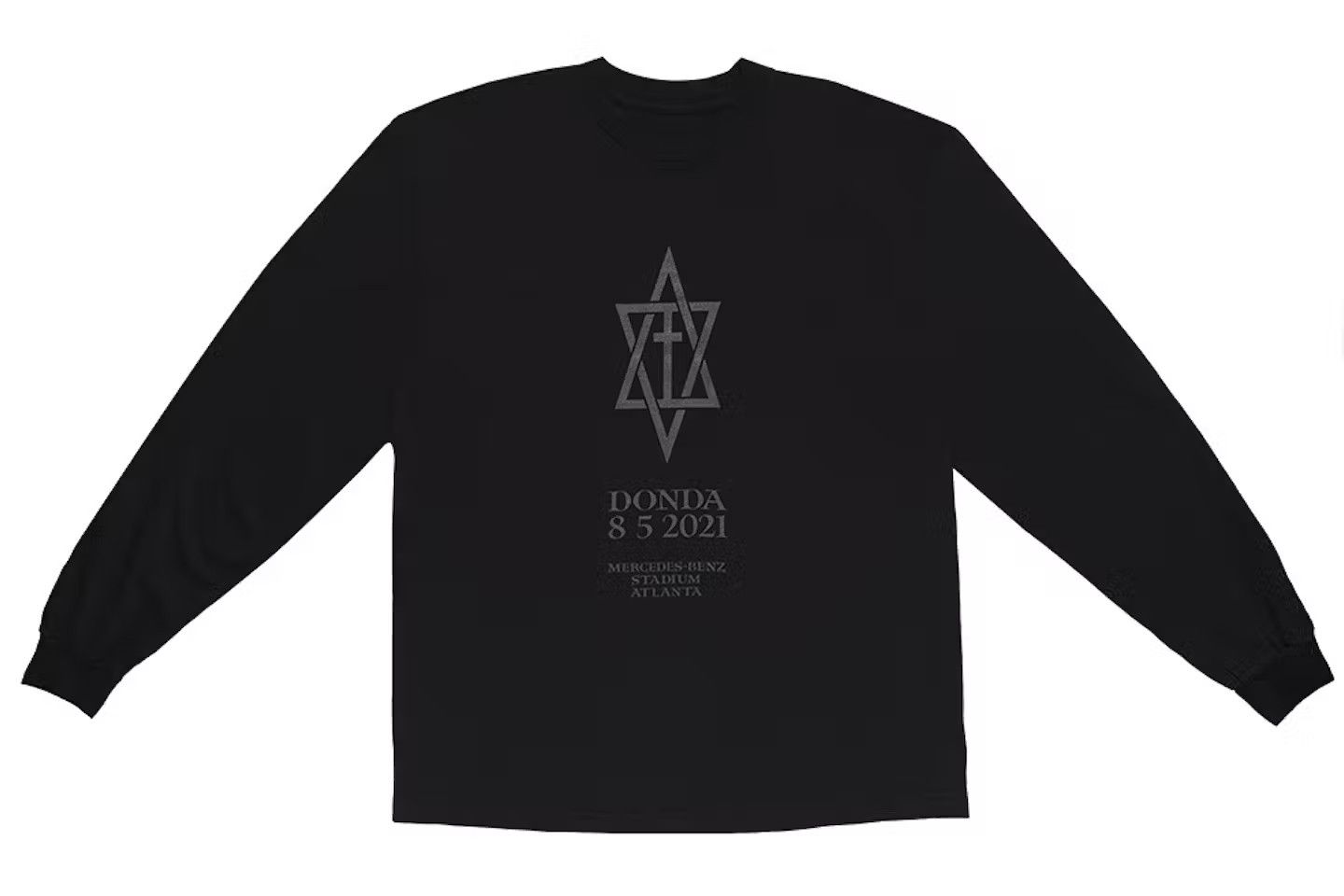 Kanye West Kanye West DONDA Album Release Merch Tee 8/5/2021 - Black Size US L / EU 52-54 / 3 - 1 Thumbnail
