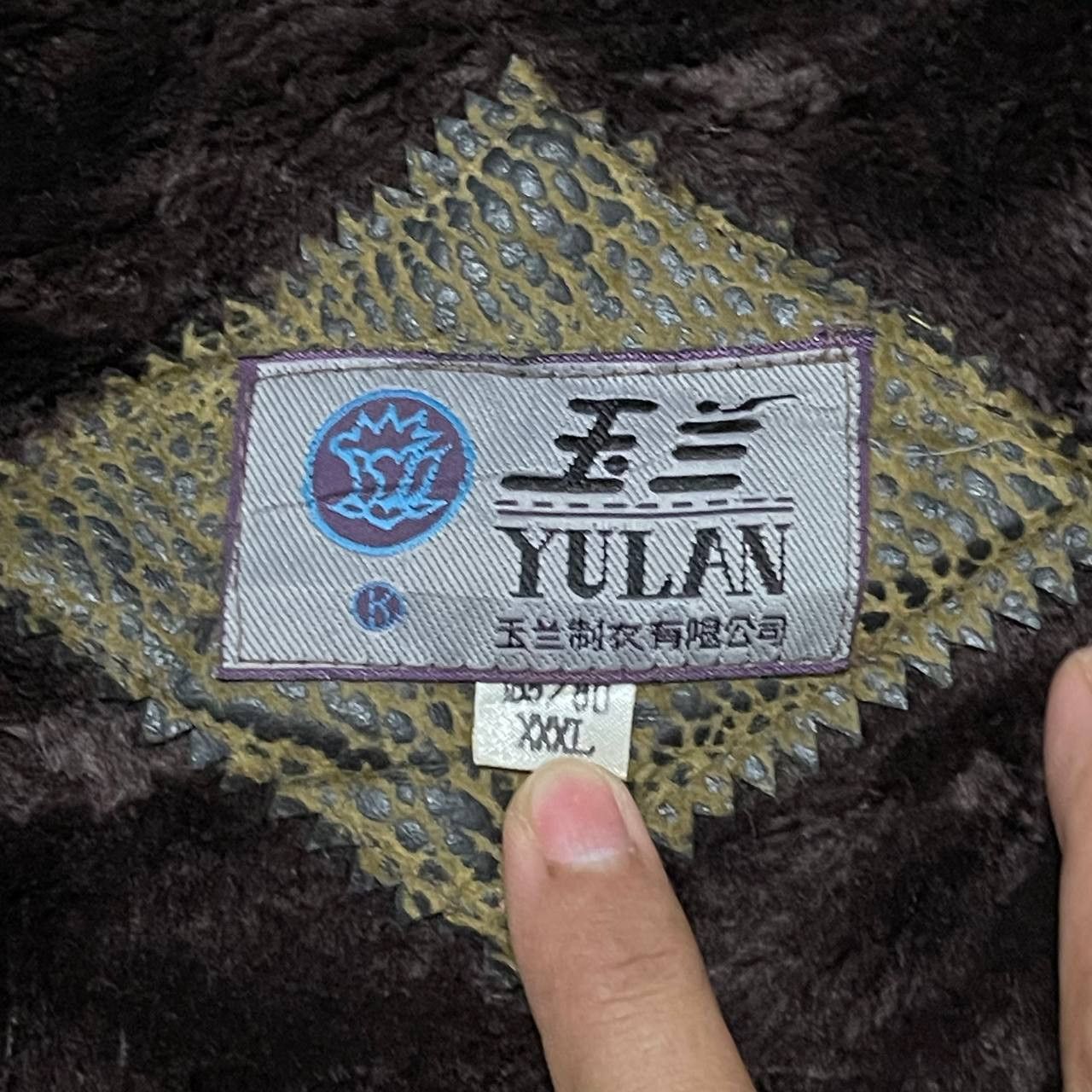 Leather Vintage Yulan Leather Coat Snake Skin Pattern Size US XXL / EU 58 / 5 - 8 Thumbnail