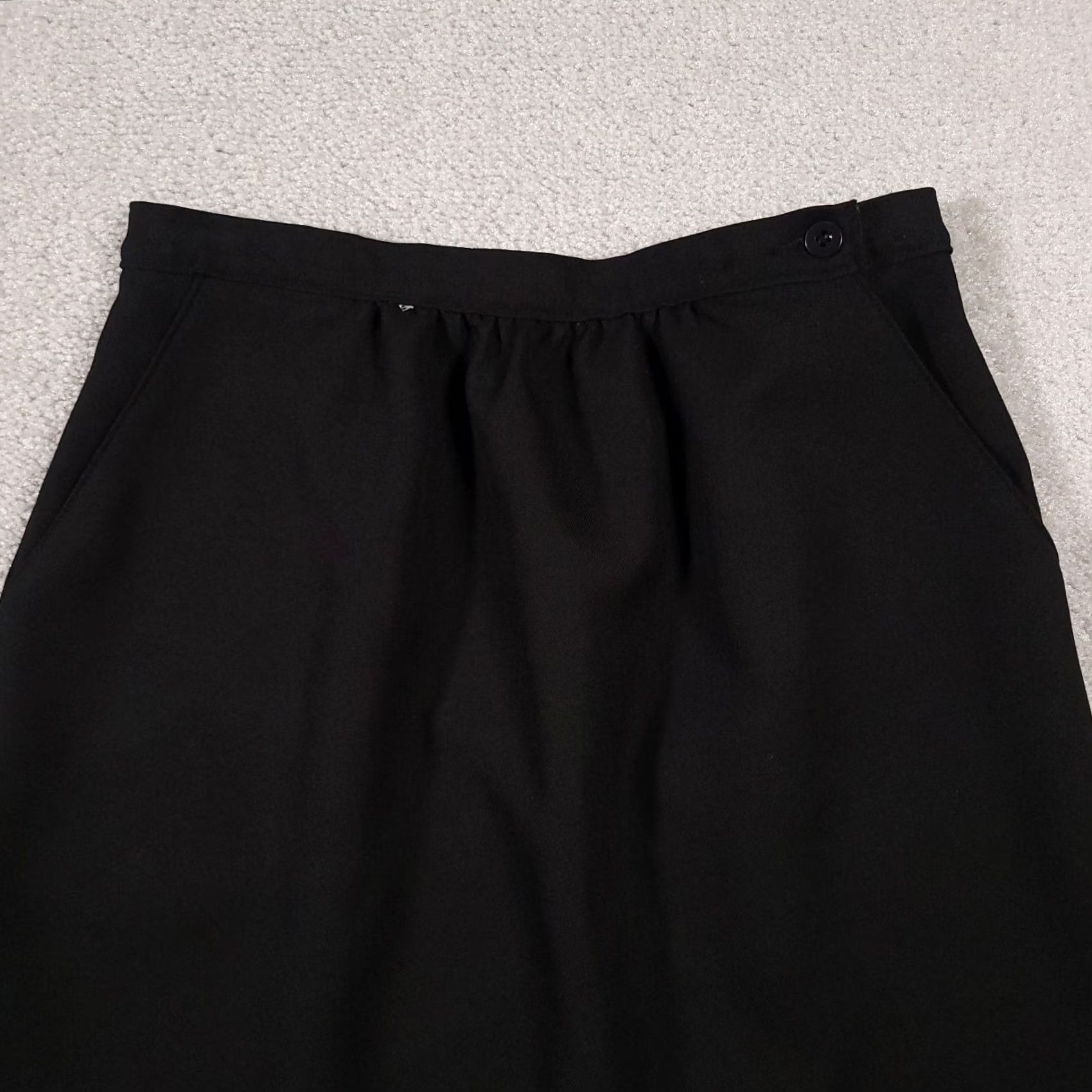 Vintage VINTAGE JC Penny Skirt Women's 14 Black Pockets 80s 90s Made In USA Size 36" / US 14 / IT 50 - 3 Thumbnail
