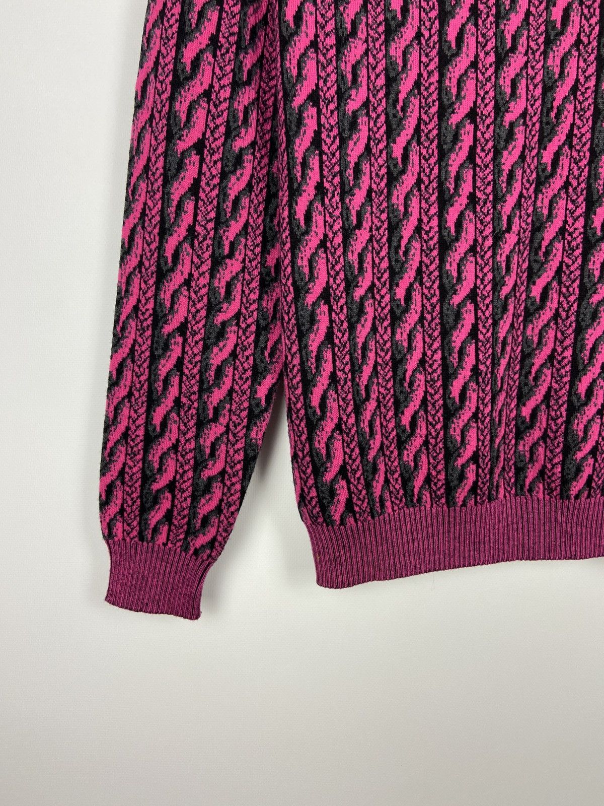 Designer × Moschino RRP$ 400 Moschino Couture Virgin Wool Pink Womens Sweater Size S / US 4 / IT 40 - 6 Thumbnail
