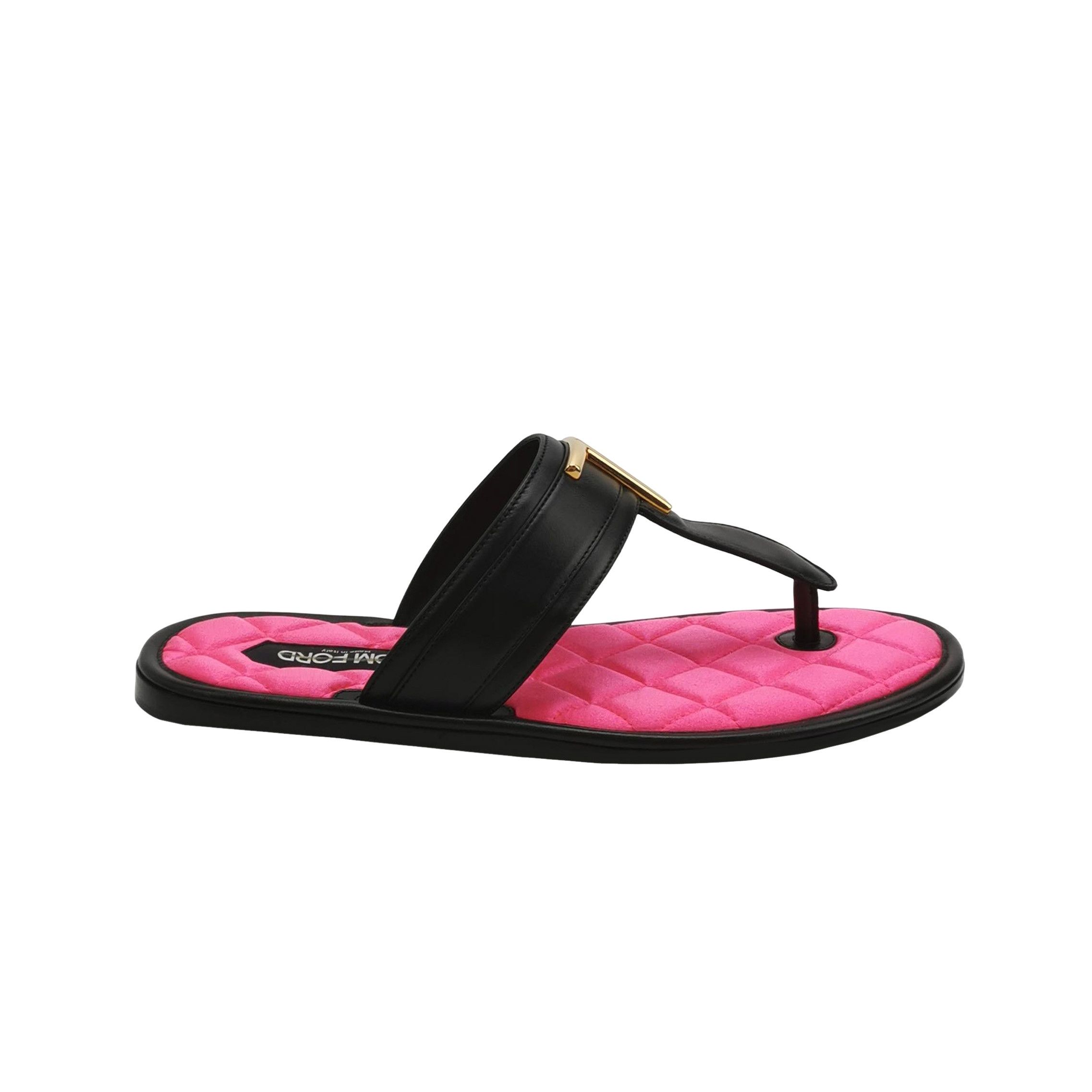 Tom Ford Tom Ford Quilted TF Logo Leather Sandals 10 Size US 10 / EU 43 - 1 Thumbnail