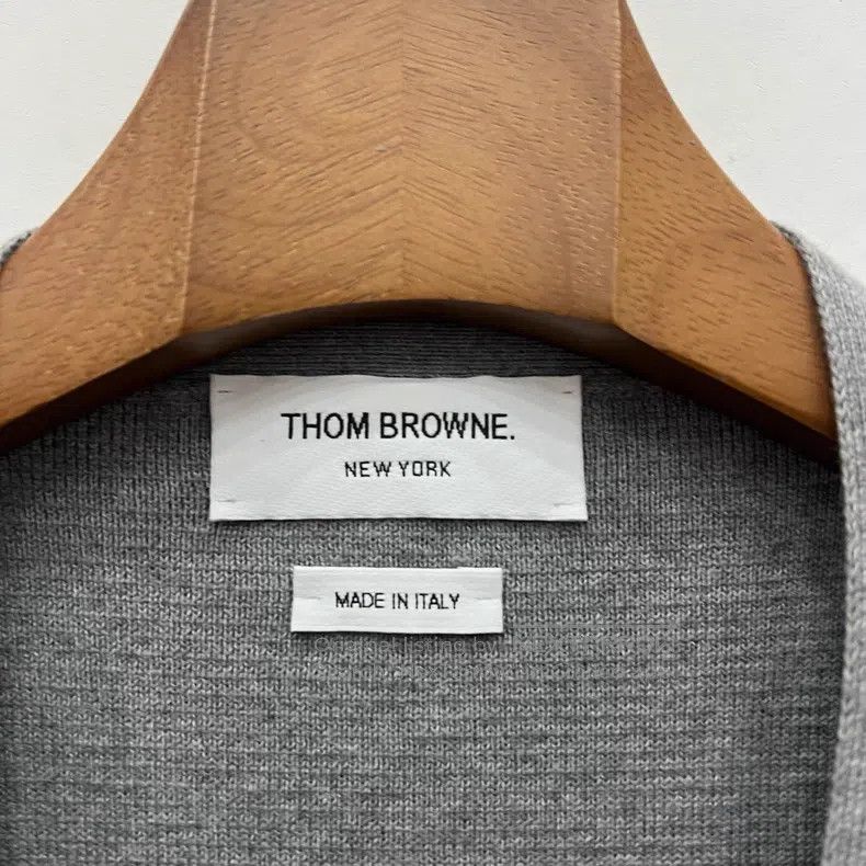 Thom Browne Thom Browne Grey Knit Open-Cardigan Size US S / EU 44-46 / 1 - 5 Thumbnail