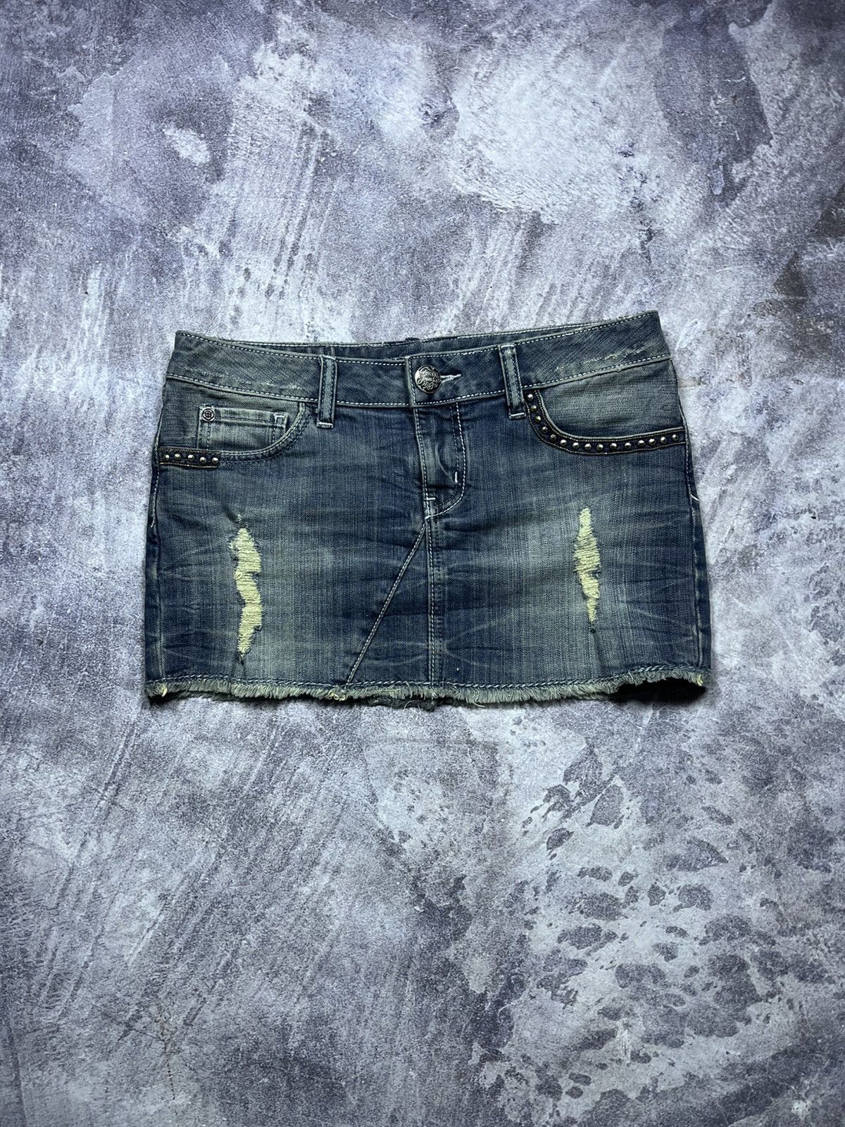 Guess Guess Mini Skirt Jeans Denim Vintage Streetwear Y2K Size 30" / US 8 / IT 44 - 4 Thumbnail